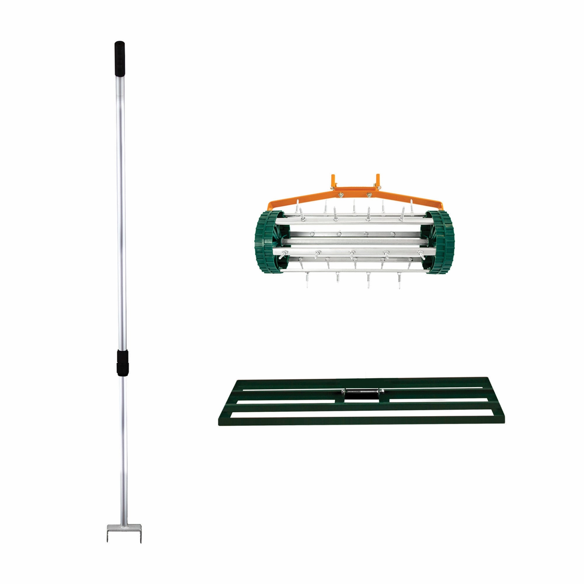 100cm Lawn Leveller & Aerator  Green