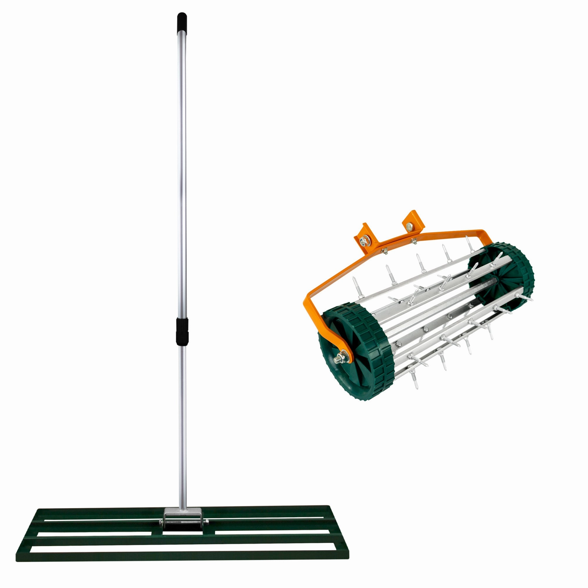 100cm Lawn Leveller & Aerator  Green professional grade gardening tool kit