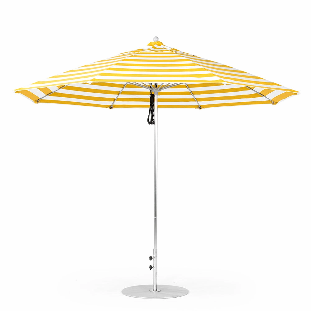 11' Oct Monterey Pulley Lift Market Umbrella