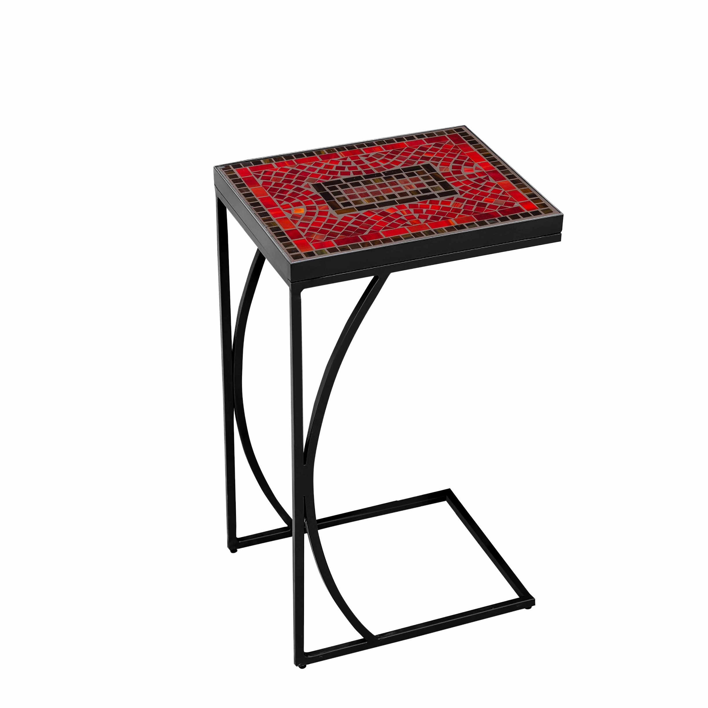 14" x 11" Elements Mosaic Stone Top C Table