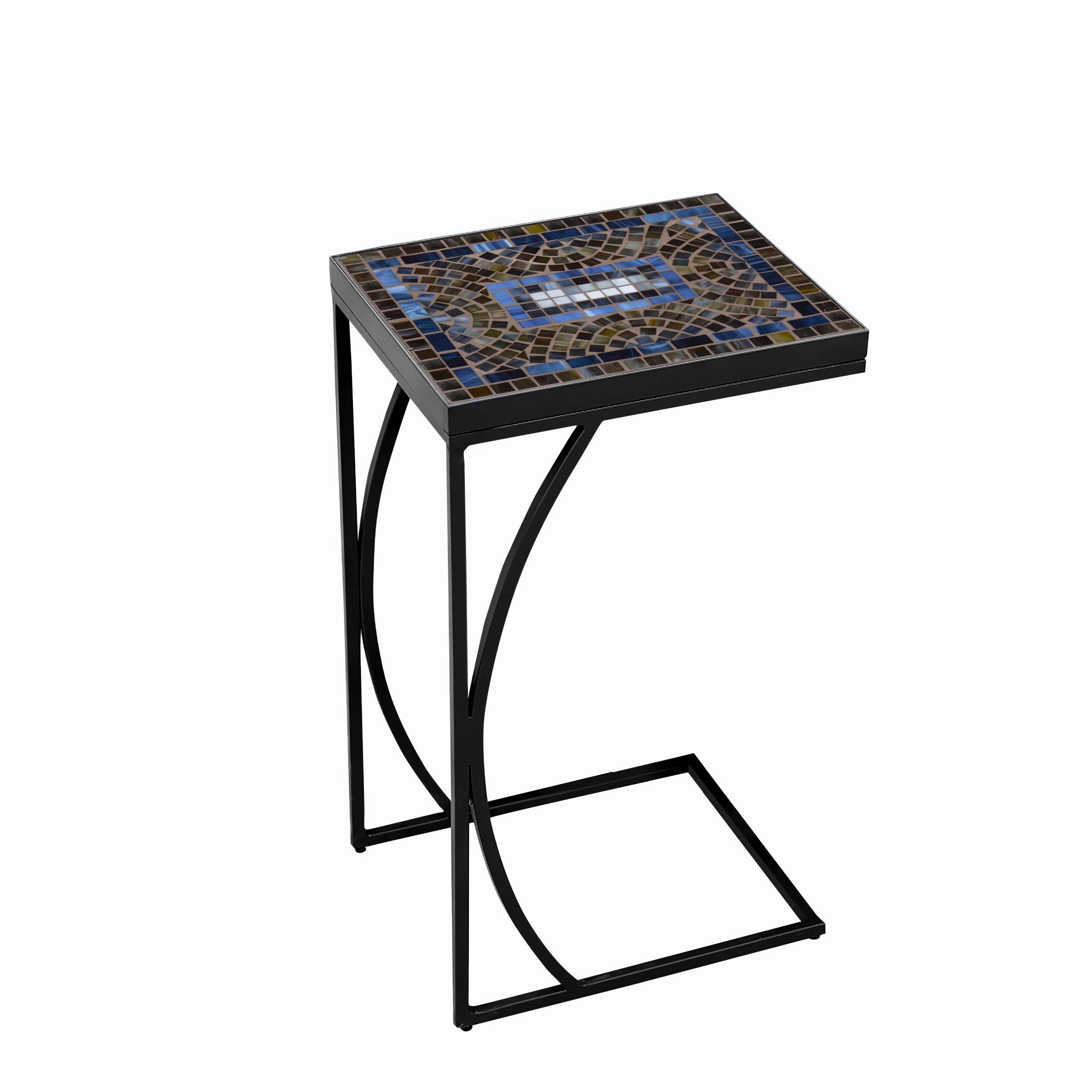14" x 11" Elements Mosaic Stone Top C Table