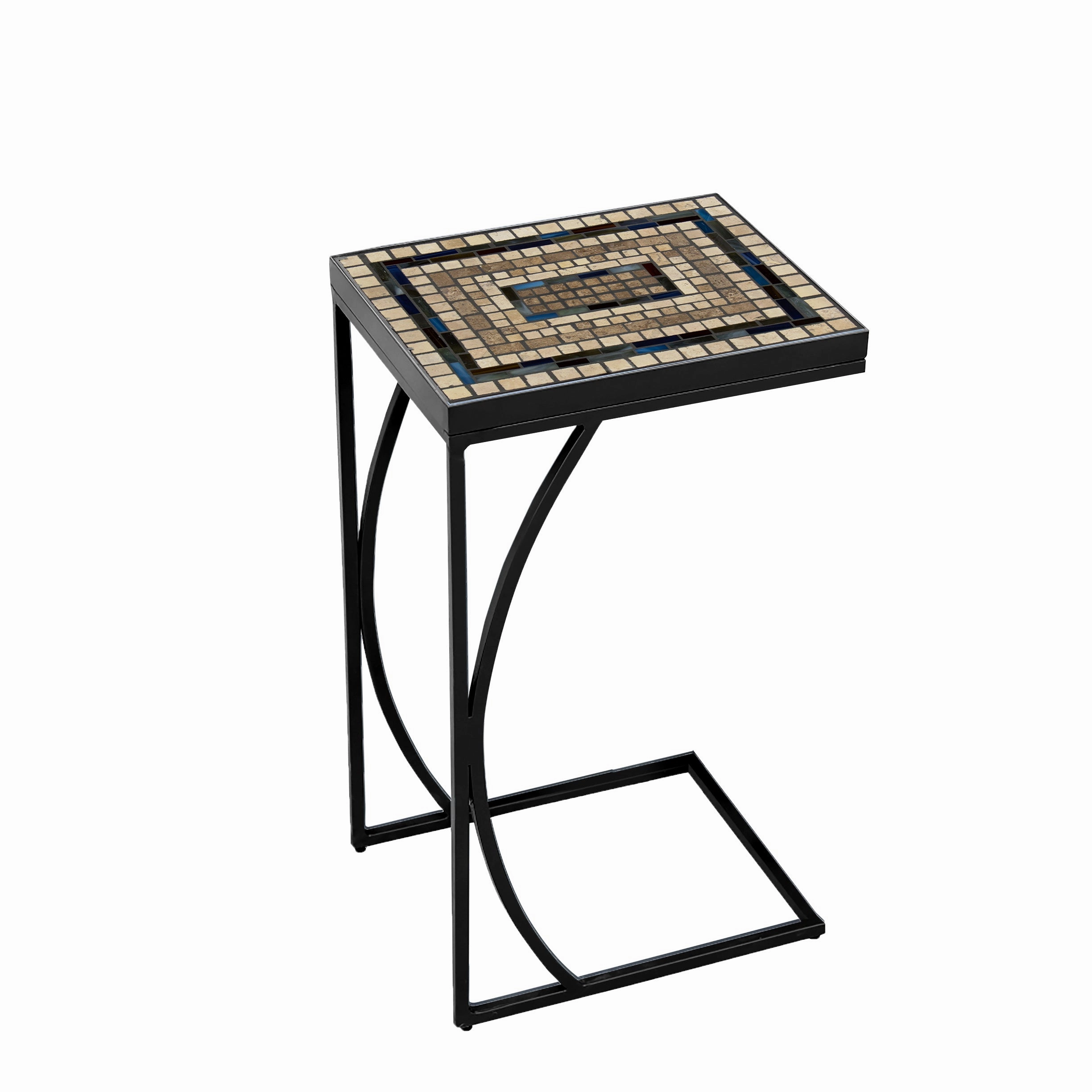 14" x 11" Elements Mosaic Stone Top C Table