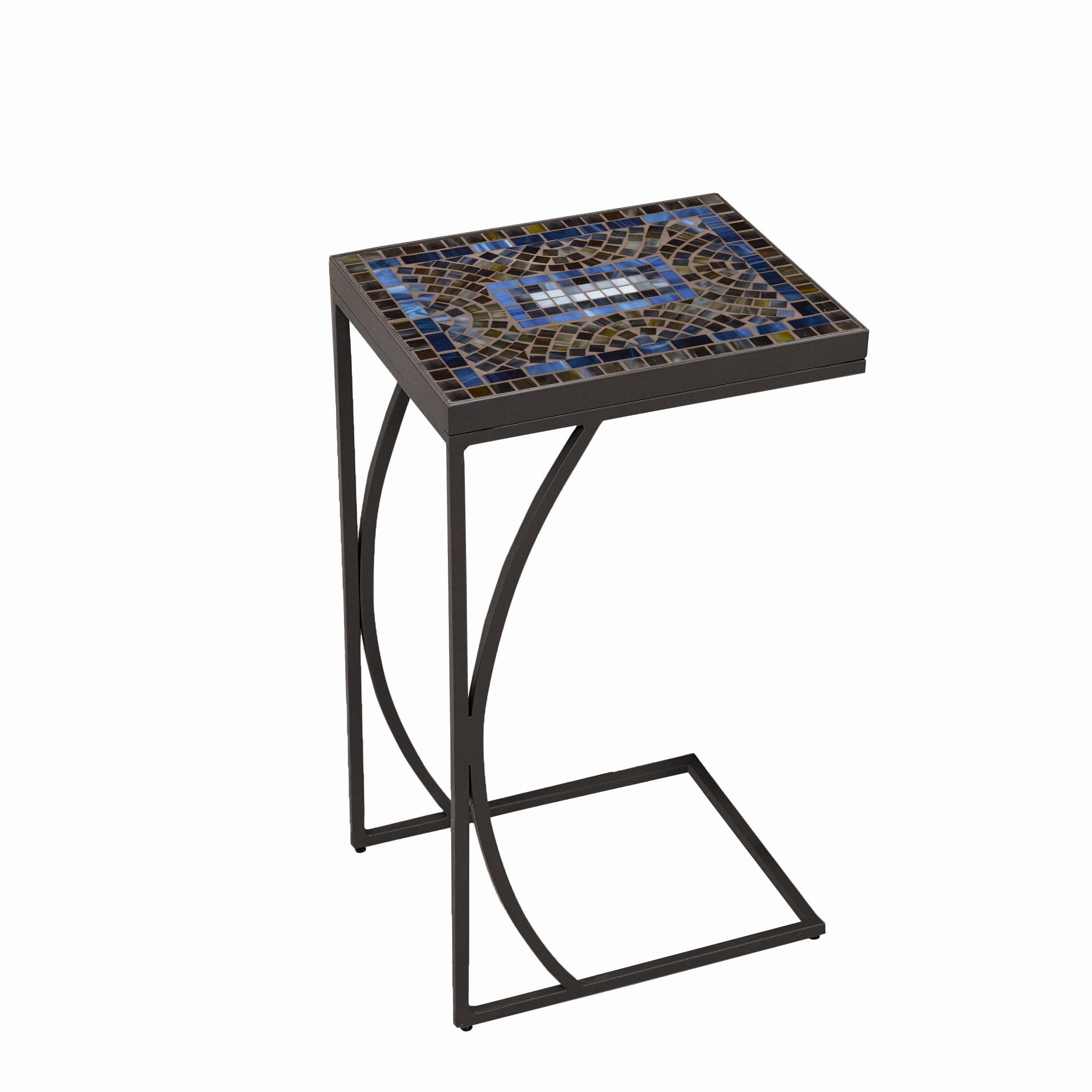 14" x 11" Elements Mosaic Stone Top C Table