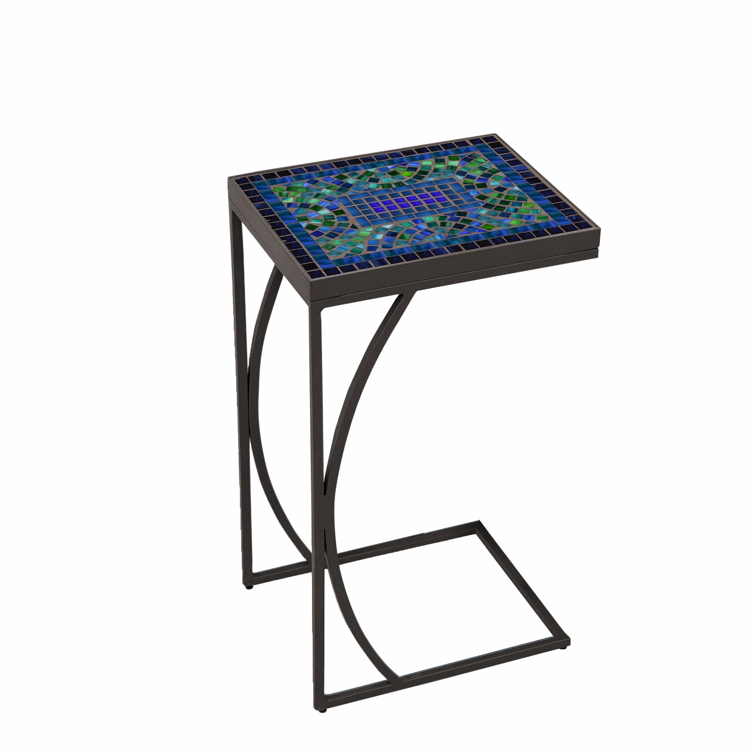 14" x 11" Elements Mosaic Stone Top C Table