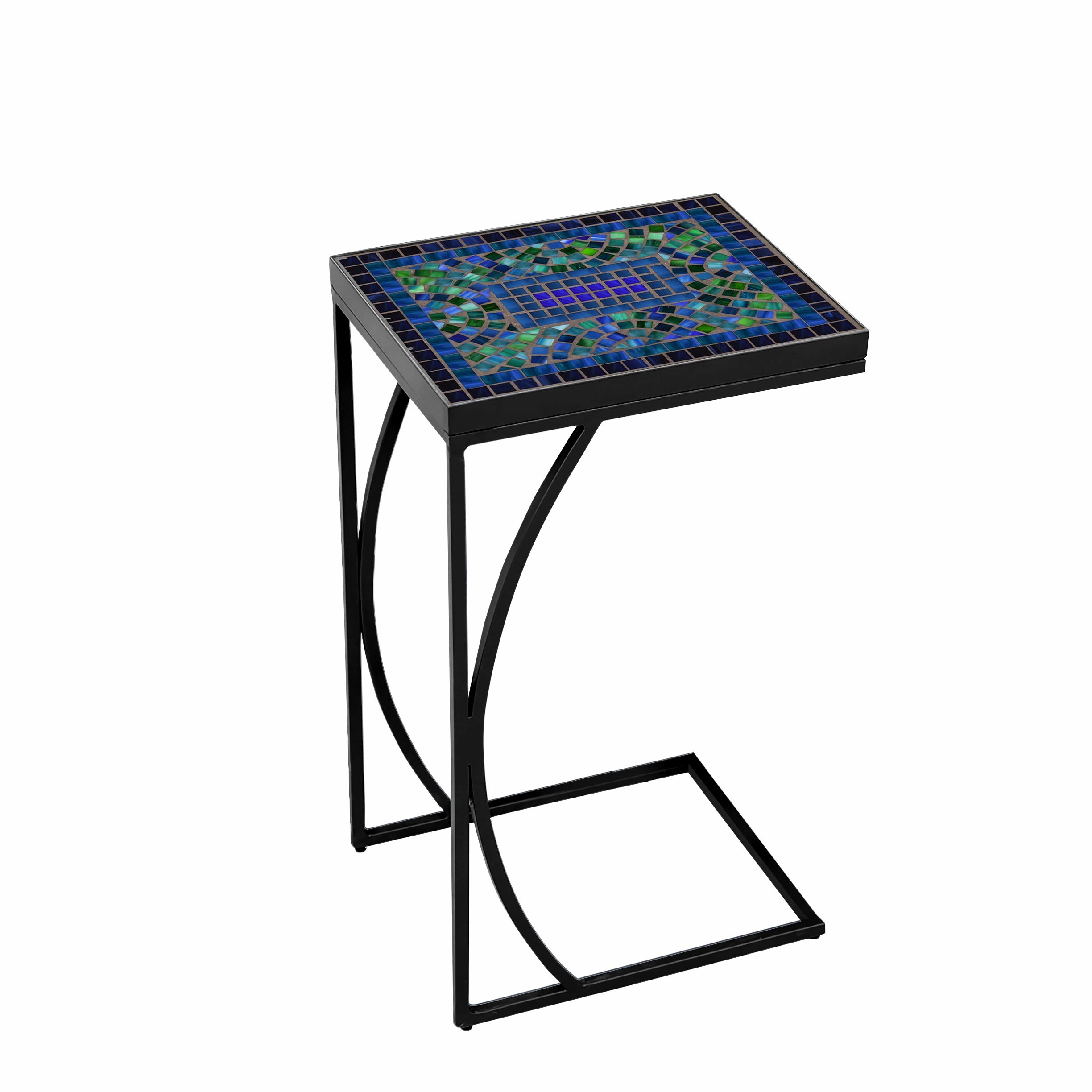 14" x 11" Elements Mosaic Stone Top C Table