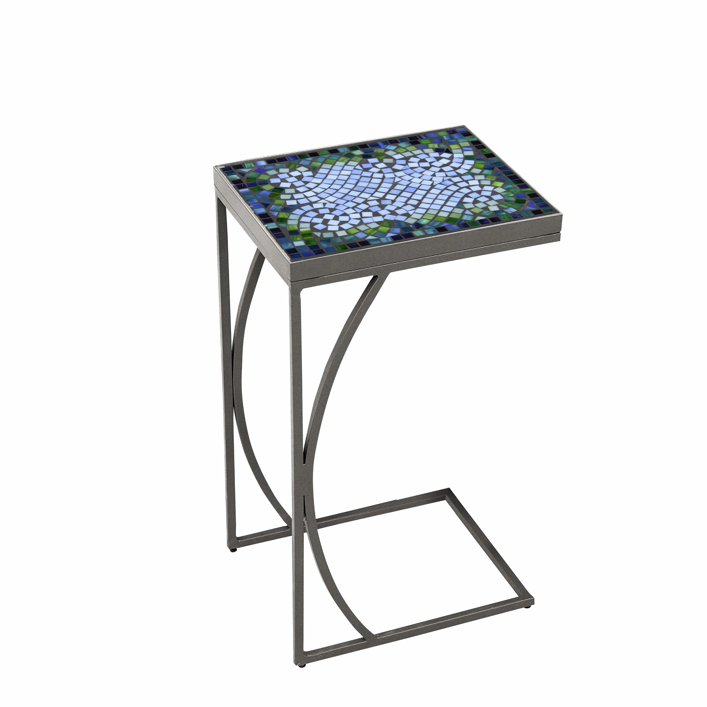 14" x 11" Mosaic Stone Top C Table