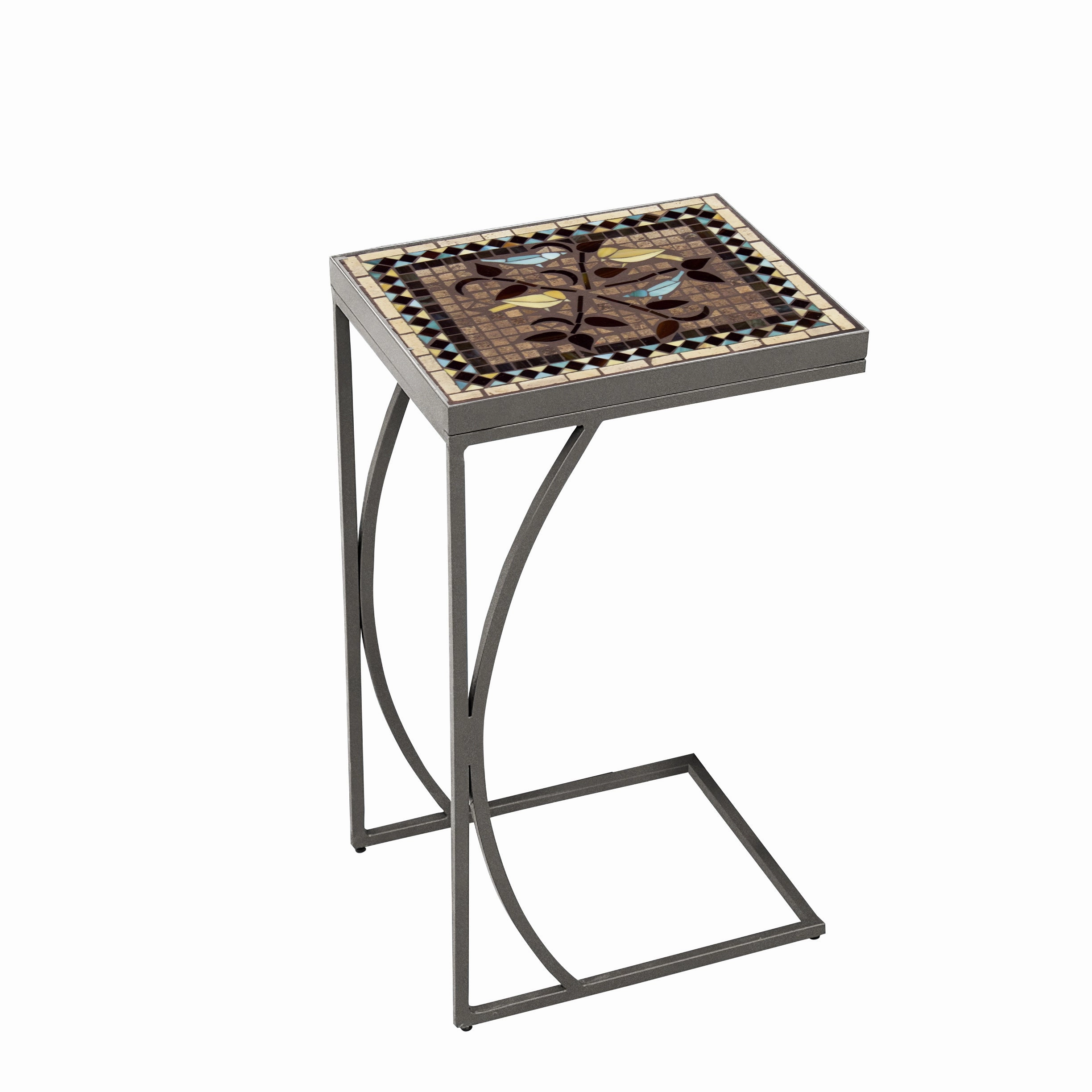 14" x 11" Mosaic Stone Top C Table