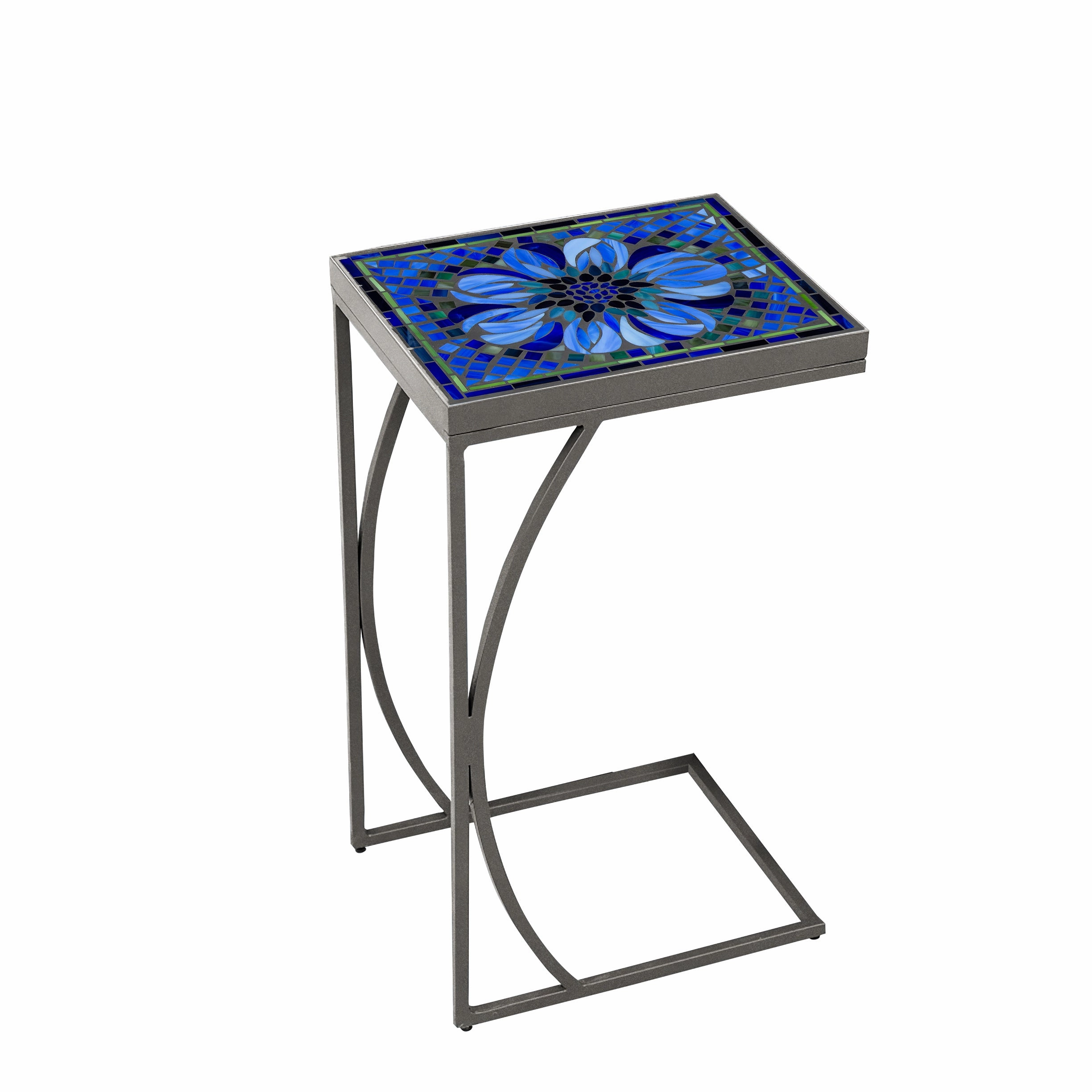 14" x 11" Mosaic Stone Top C Table
