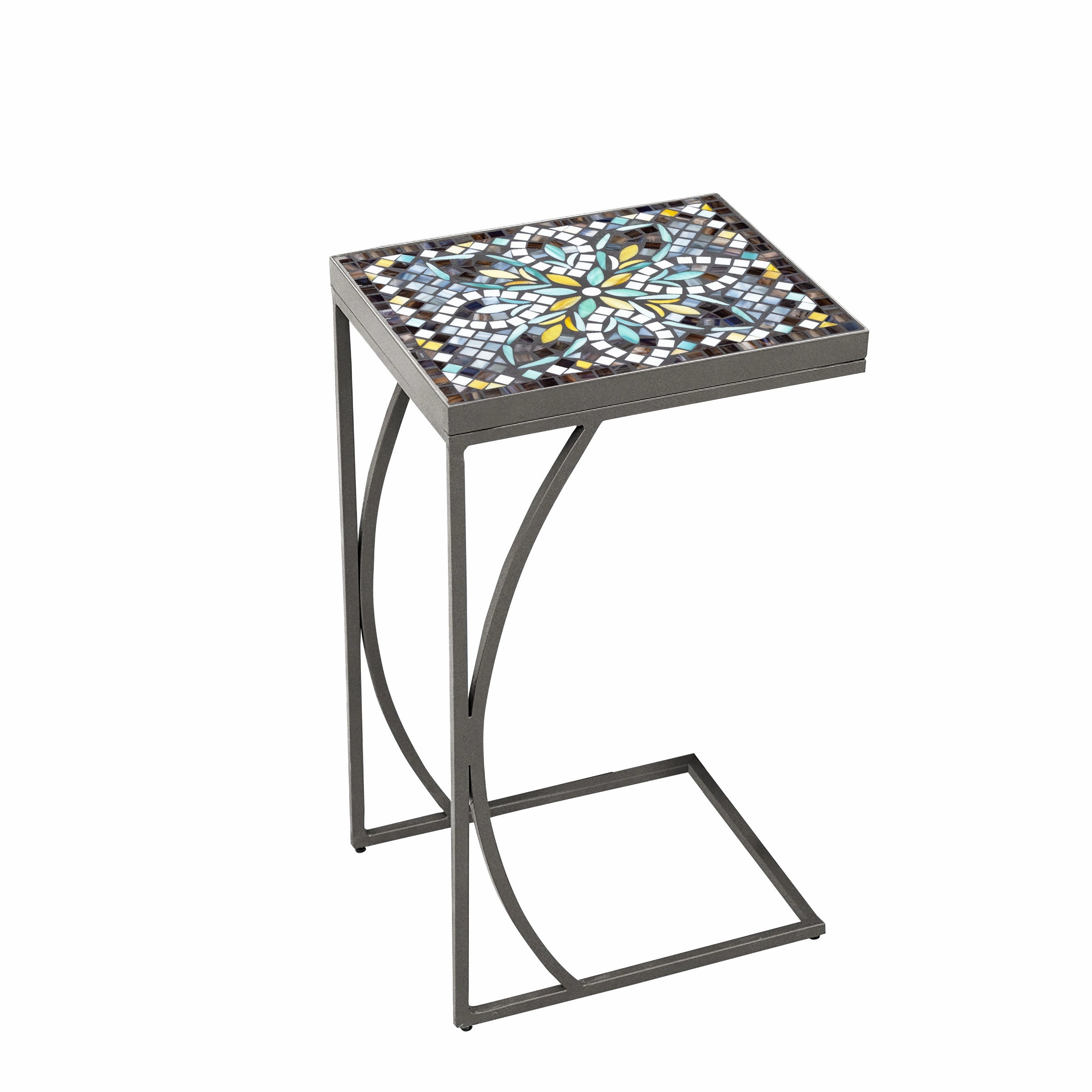 14" x 11" Mosaic Stone Top C Table