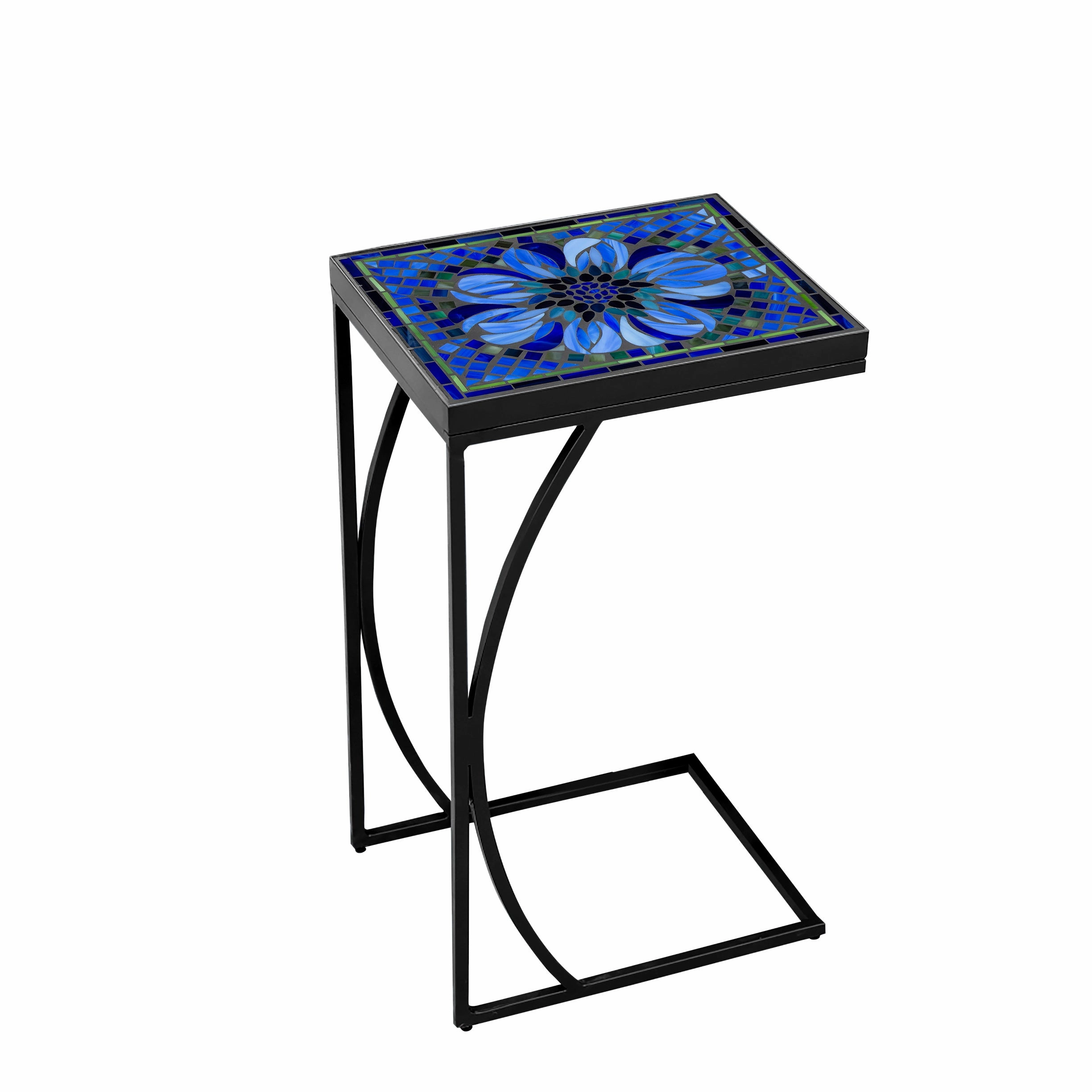 14" x 11" Mosaic Stone Top C Table