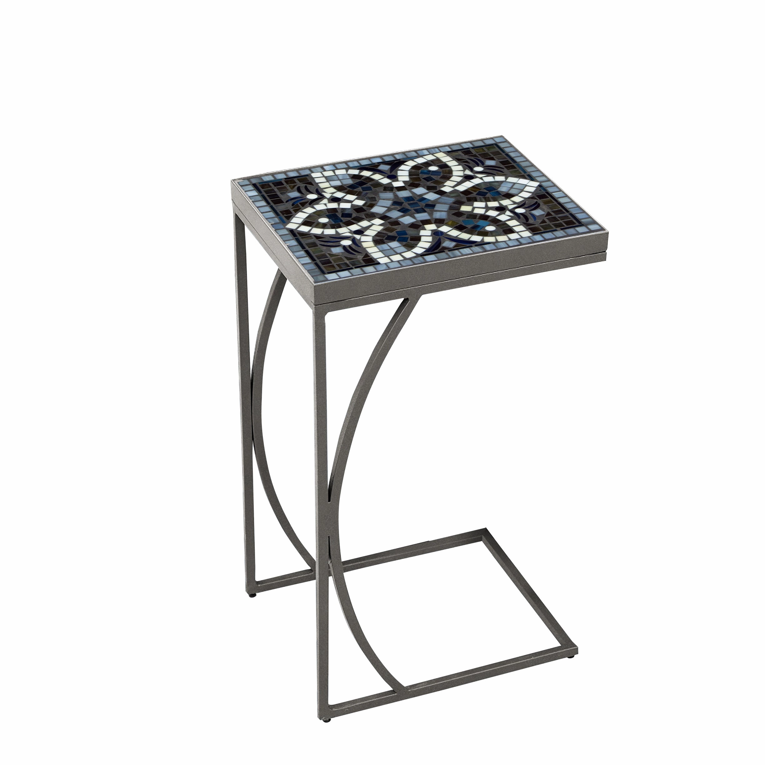 14" x 11" Mosaic Stone Top C Table