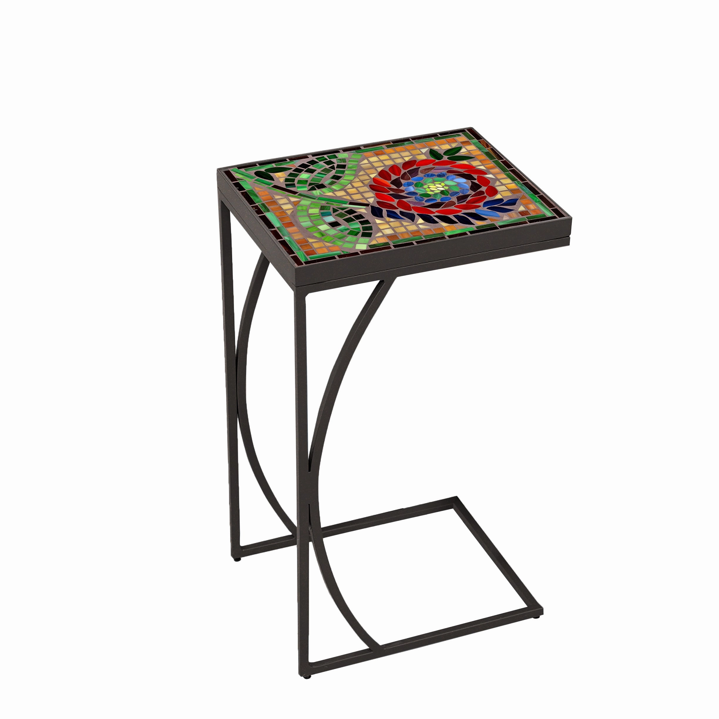 14" x 11" Mosaic Stone Top C Table