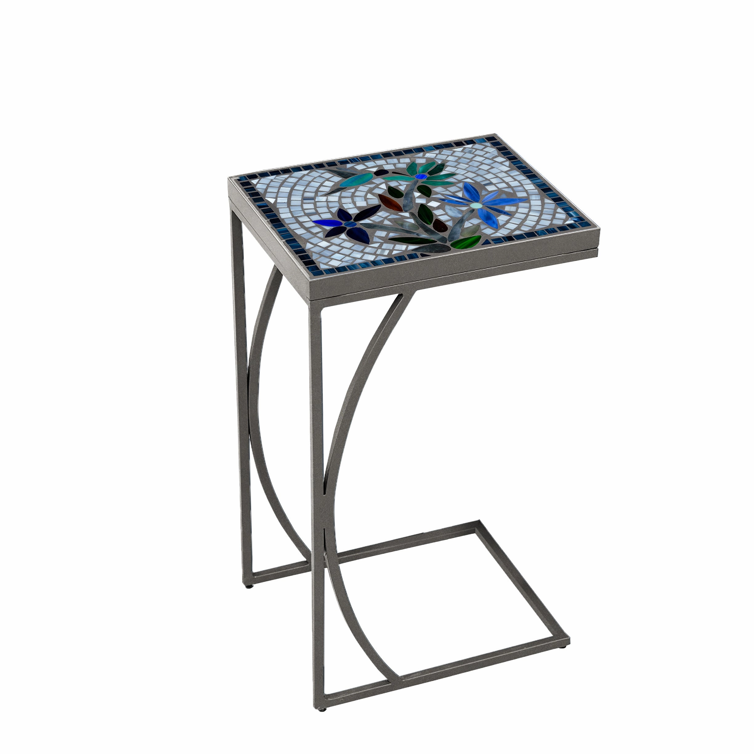 14" x 11" Mosaic Stone Top C Table