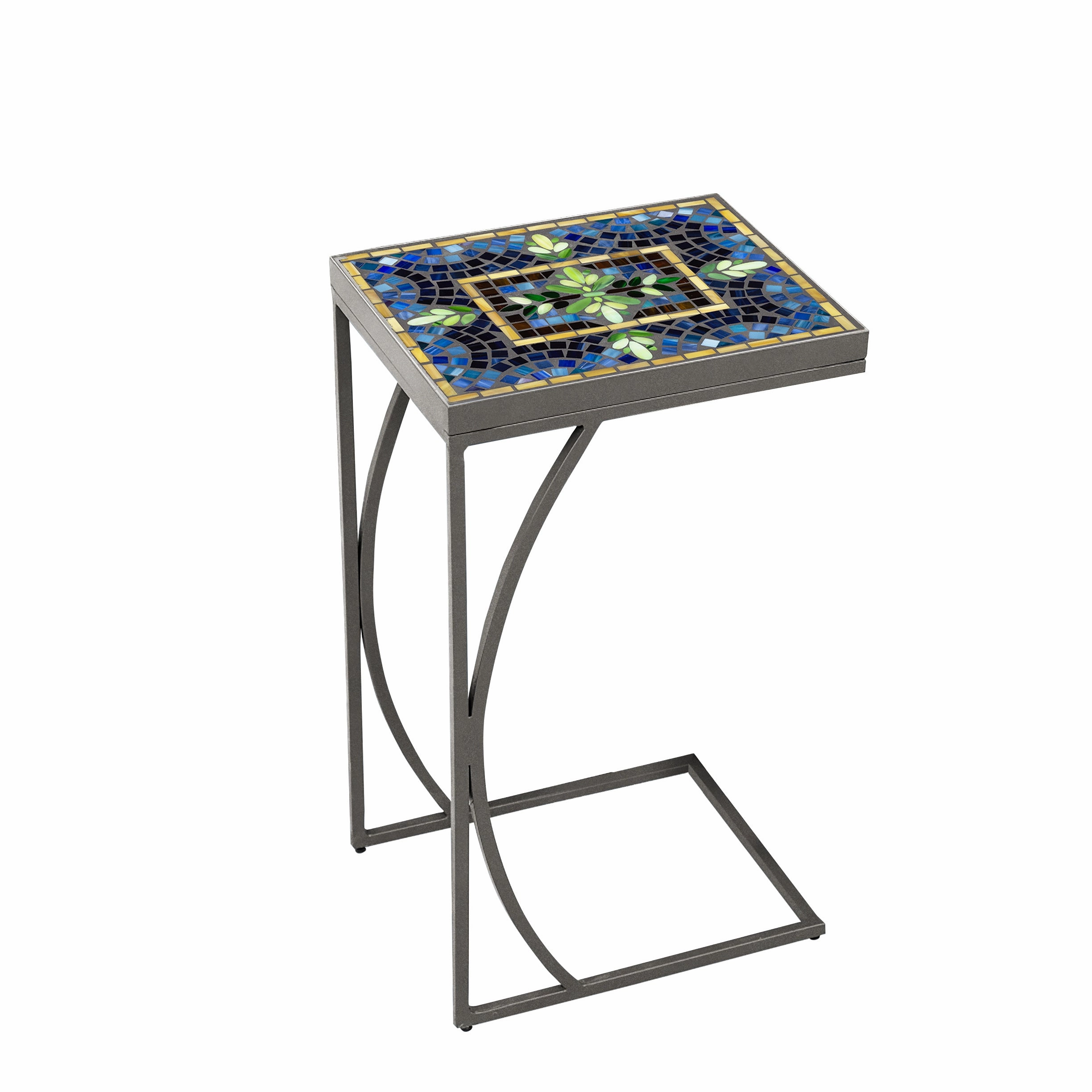 14" x 11" Mosaic Stone Top C Table