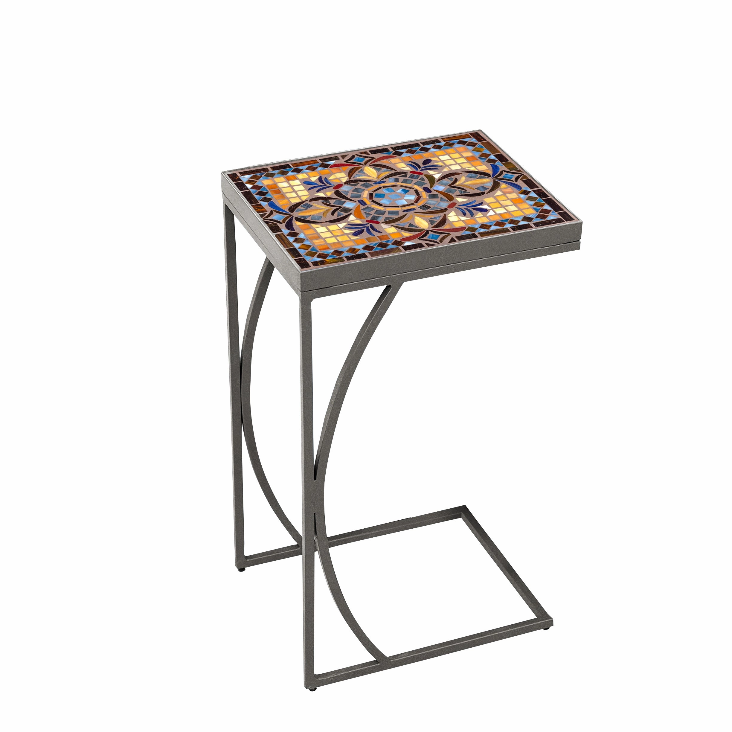 14" x 11" Mosaic Stone Top C Table