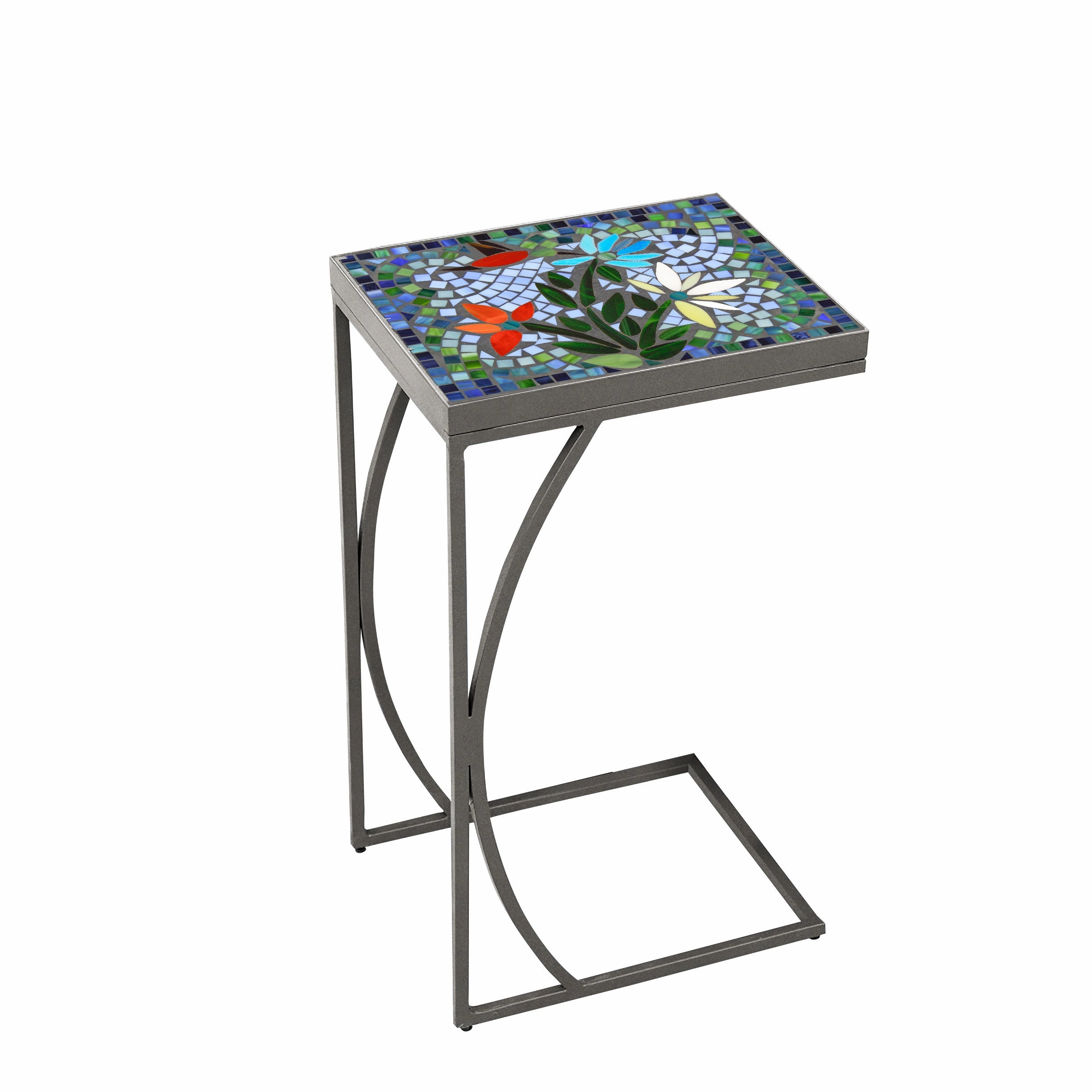 14" x 11" Mosaic Stone Top C Table