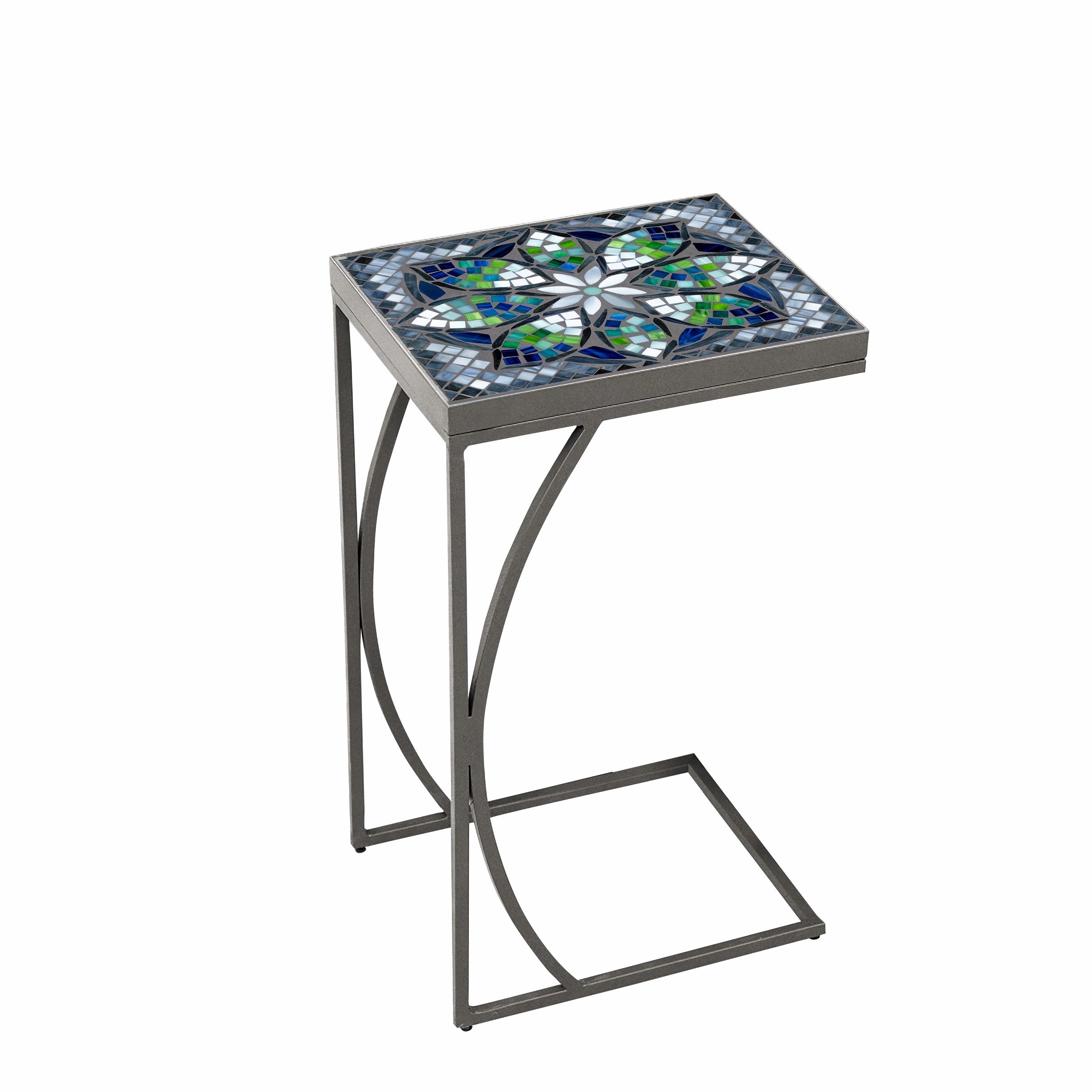 14" x 11" Mosaic Stone Top C Table