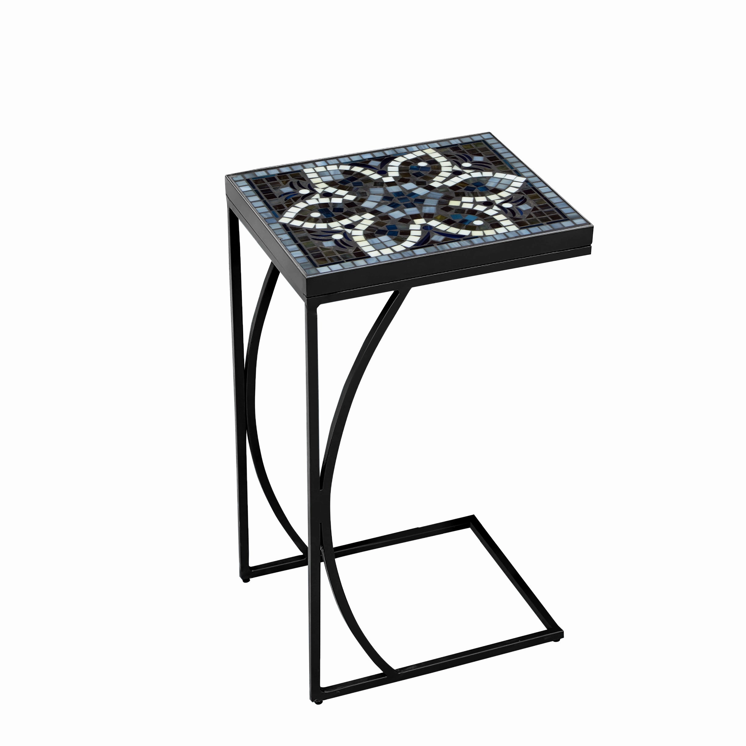 14" x 11" Mosaic Stone Top C Table