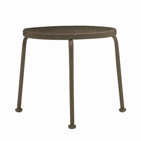 17" Round Mesh Top Stackable End Tableoutdoor coffee table for patio or lounge