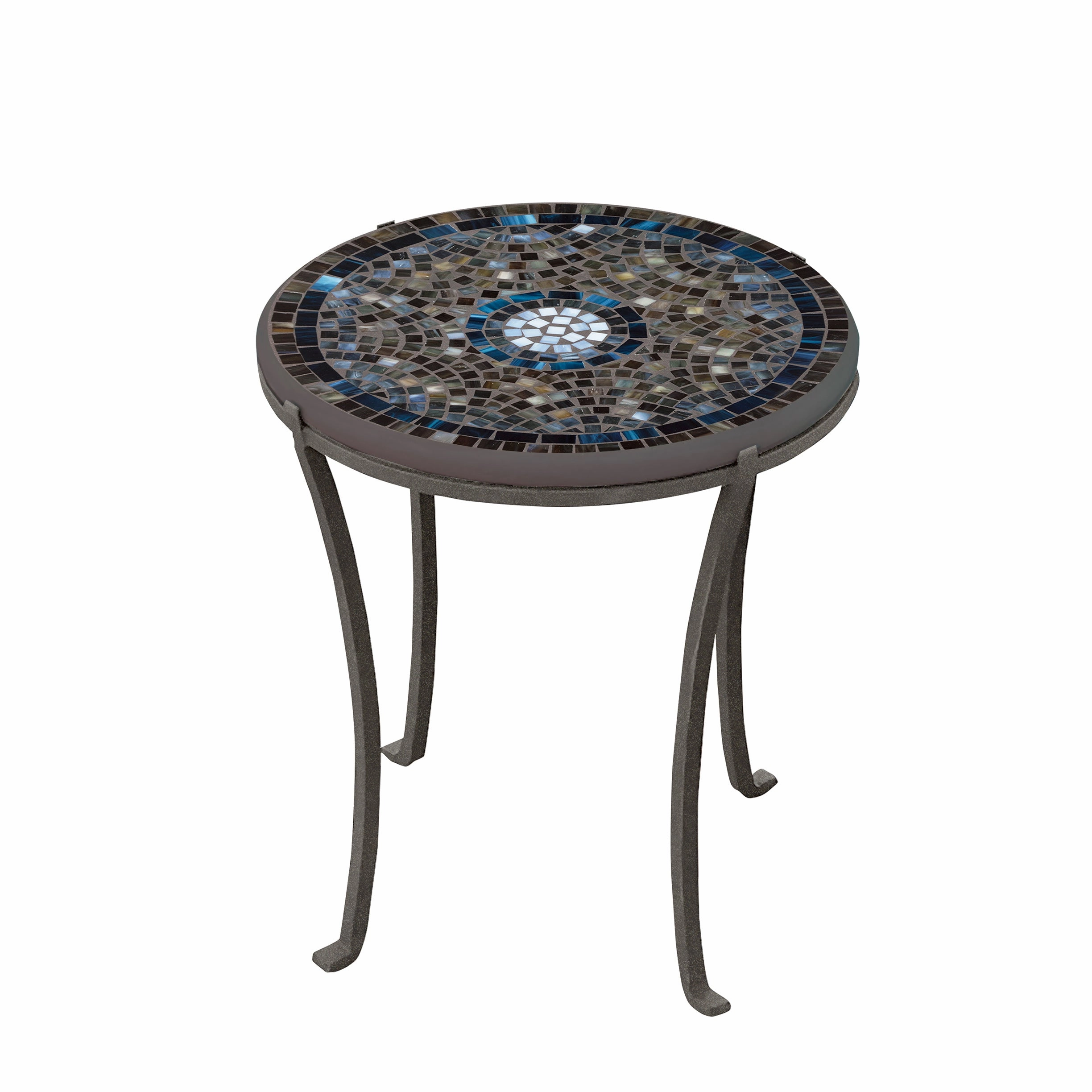 18" Elements Mosaic Stone Top Chaise Table