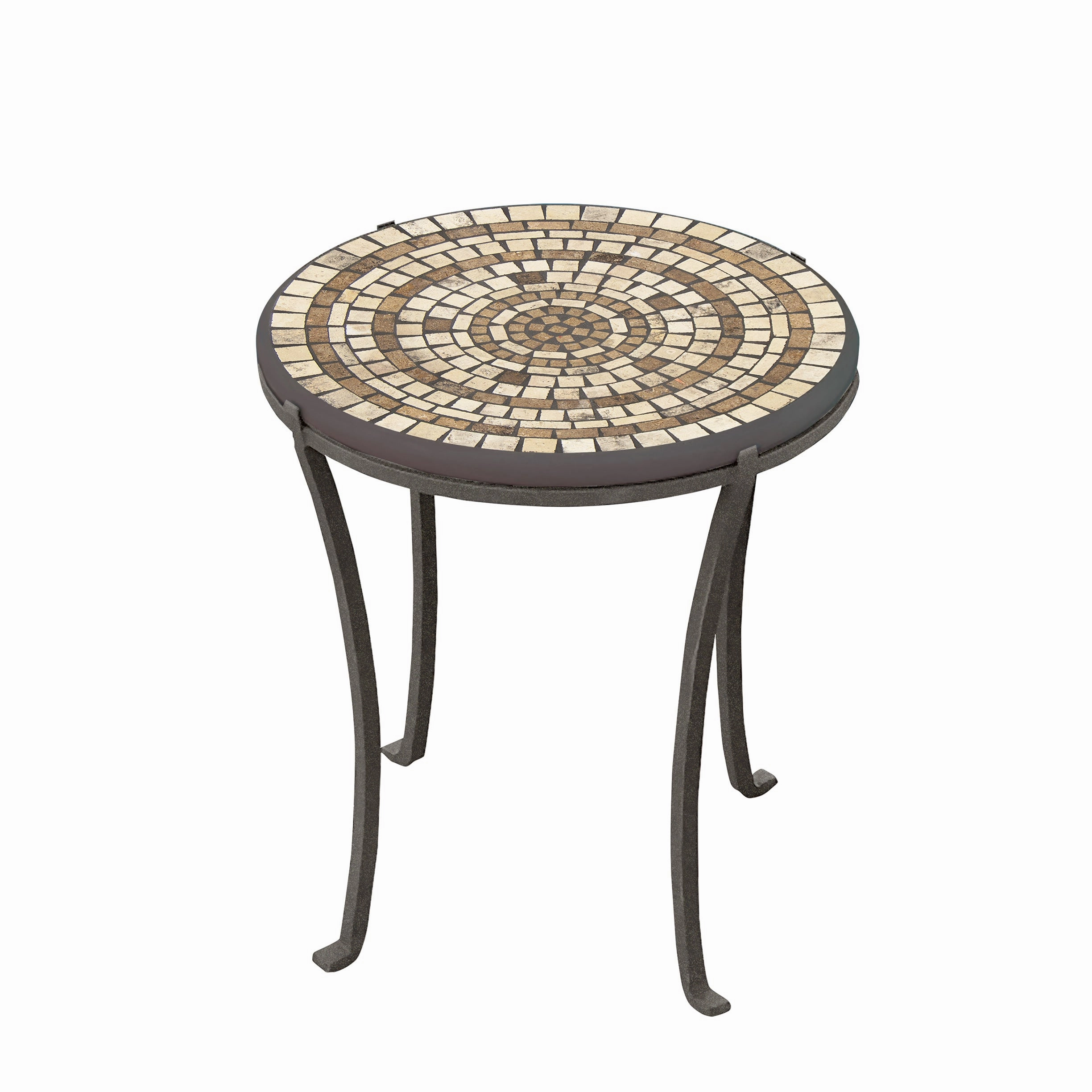 18" Elements Mosaic Stone Top Chaise Table