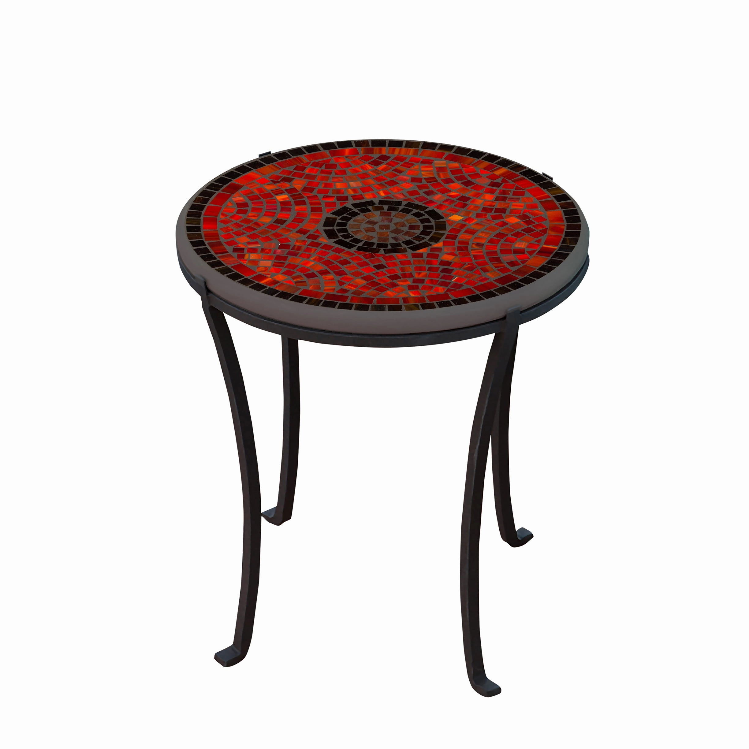 18" Elements Mosaic Stone Top Chaise Table