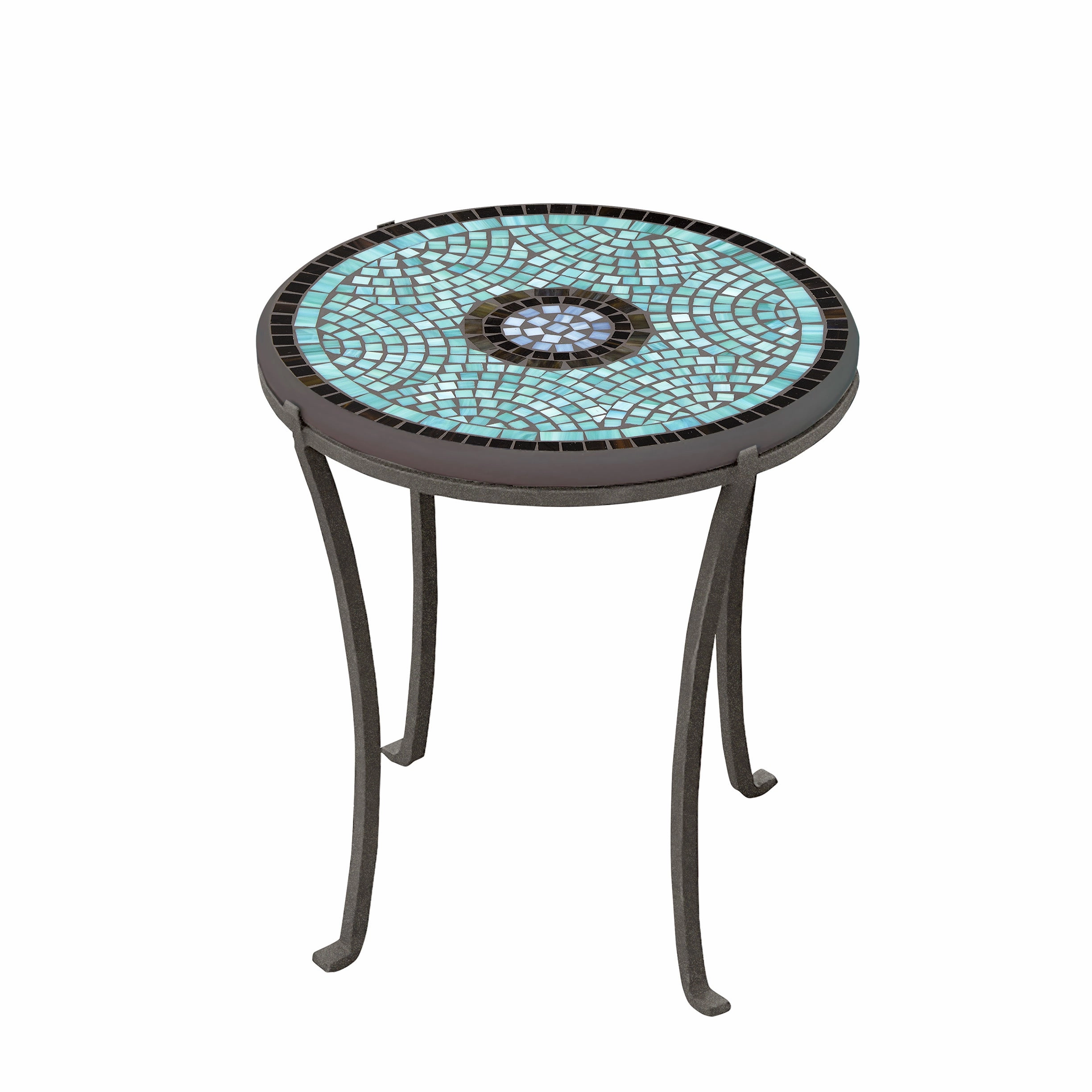 18" Elements Mosaic Stone Top Chaise Table