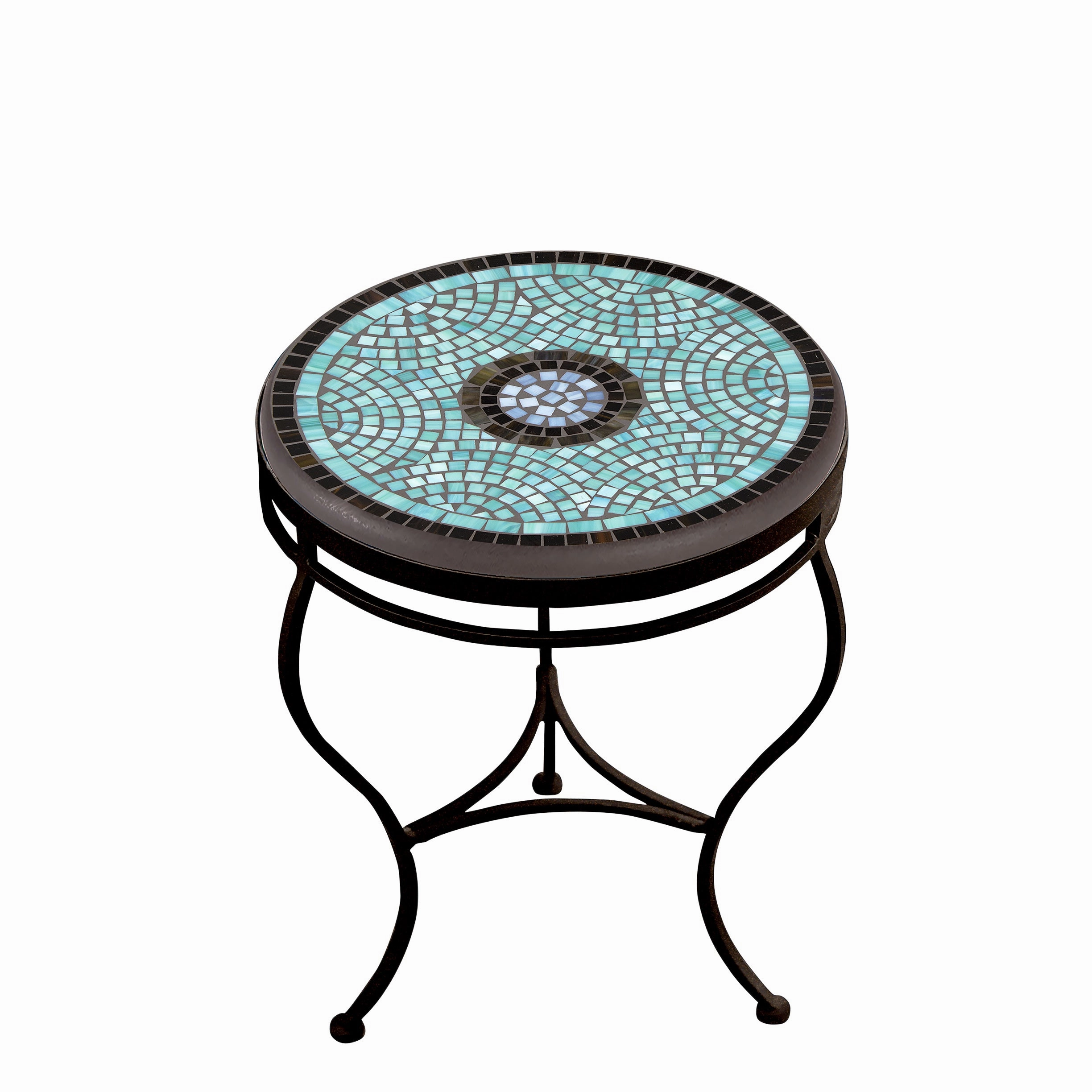 18" Elements Mosaic Stone Top Side Table