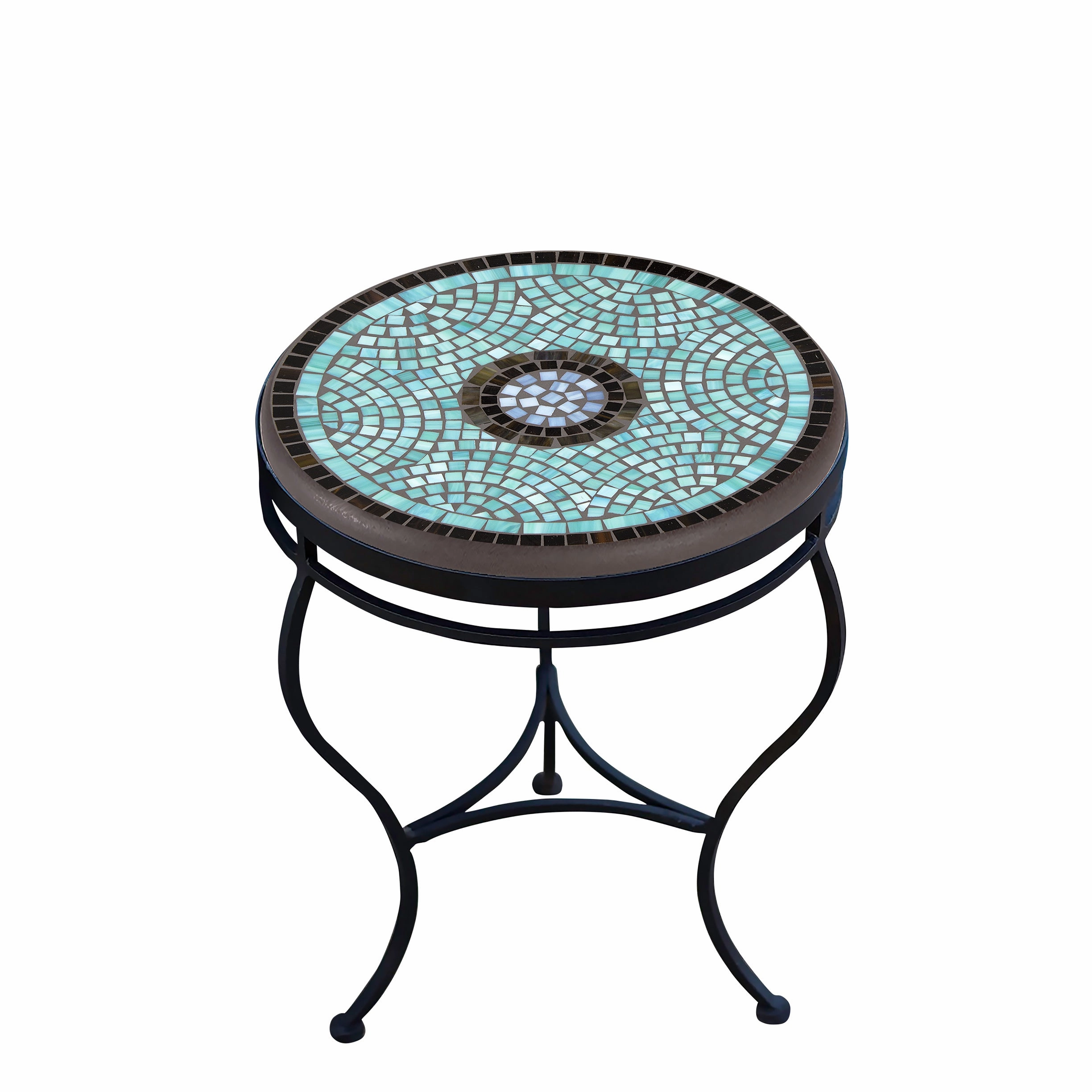 18" Elements Mosaic Stone Top Side Table