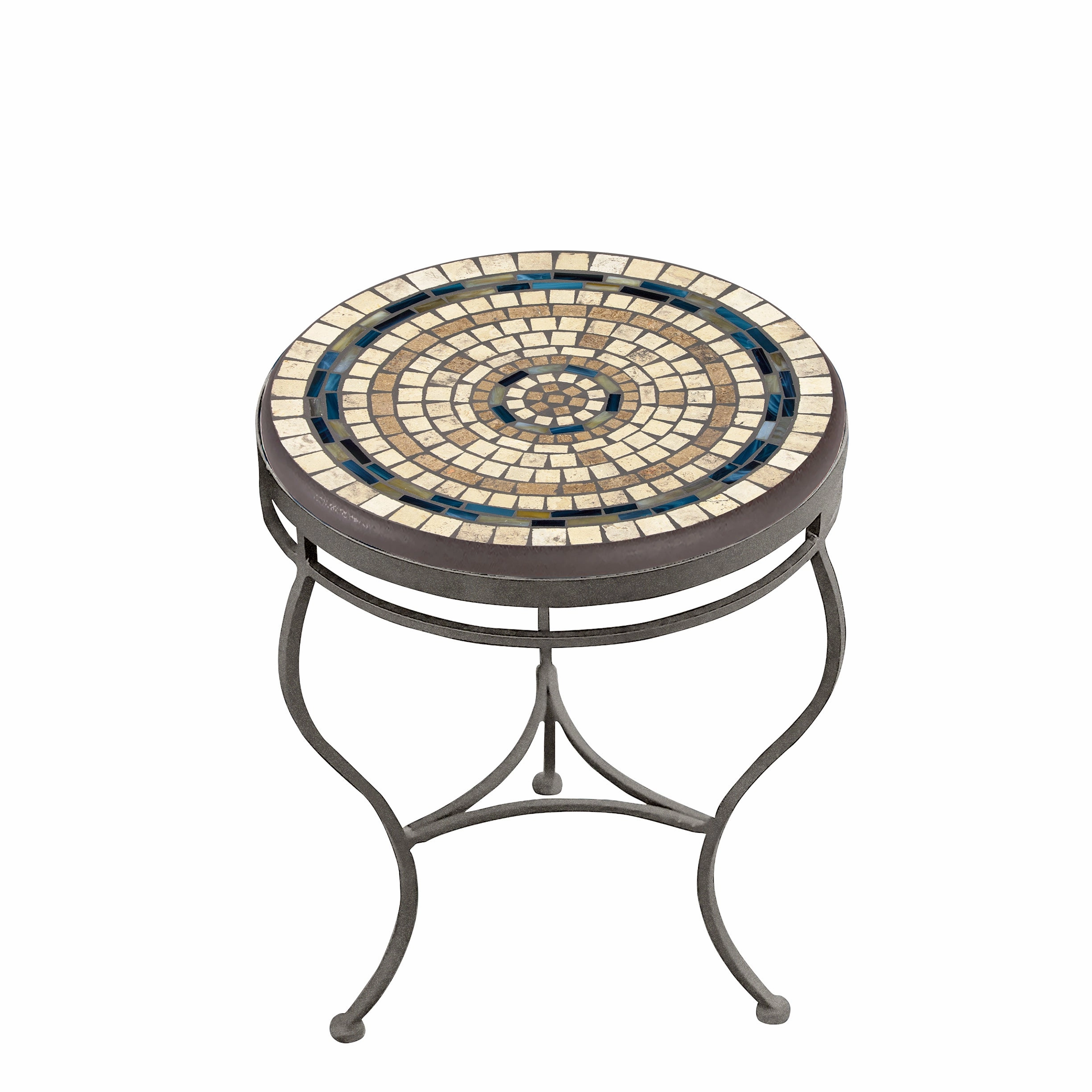 18" Elements Mosaic Stone Top Side Table