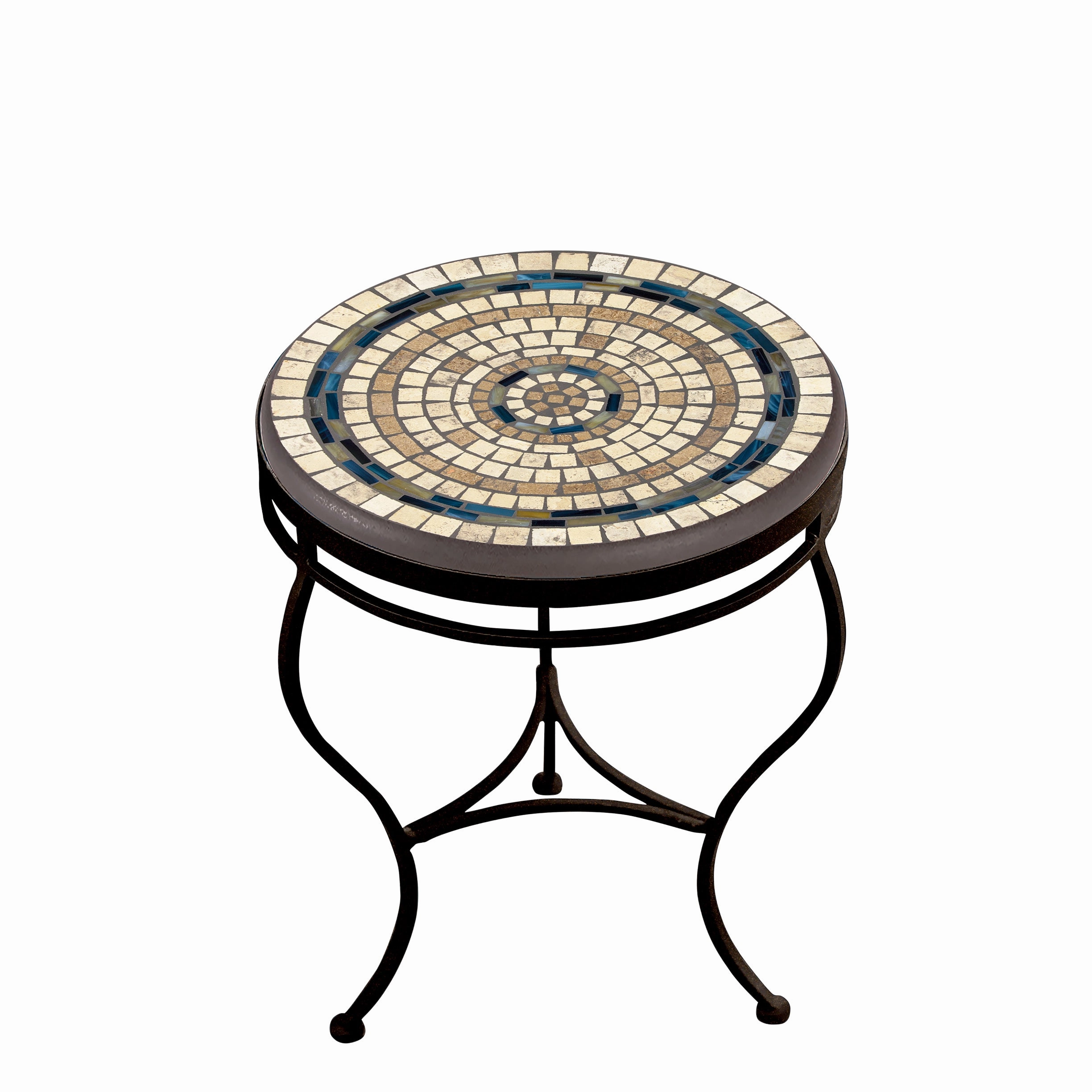 18" Elements Mosaic Stone Top Side Table
