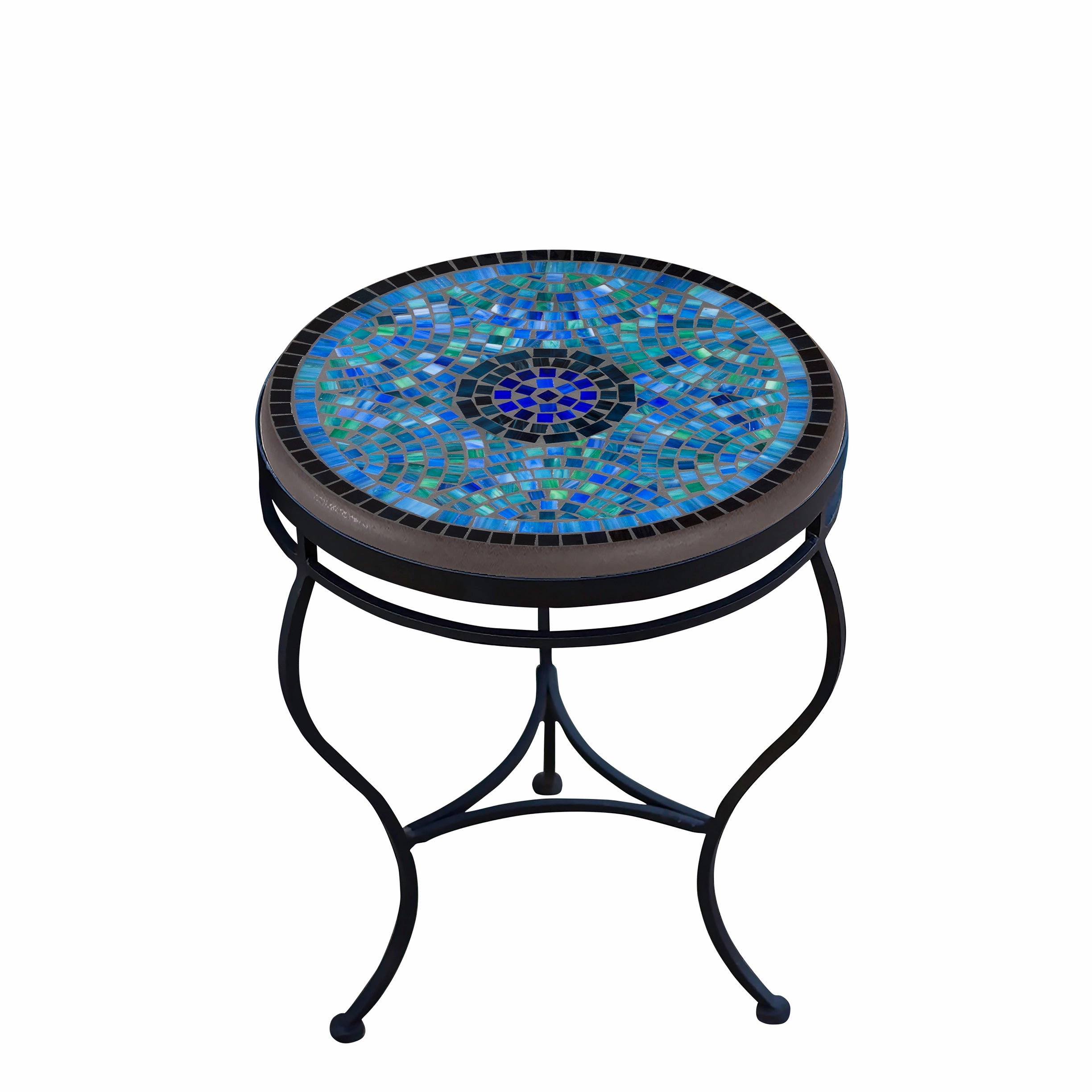18" Elements Mosaic Stone Top Side Tableoutdoor coffee table for patio or lounge