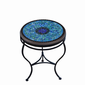 18" Elements Mosaic Stone Top Side Tableoutdoor coffee table for patio or lounge