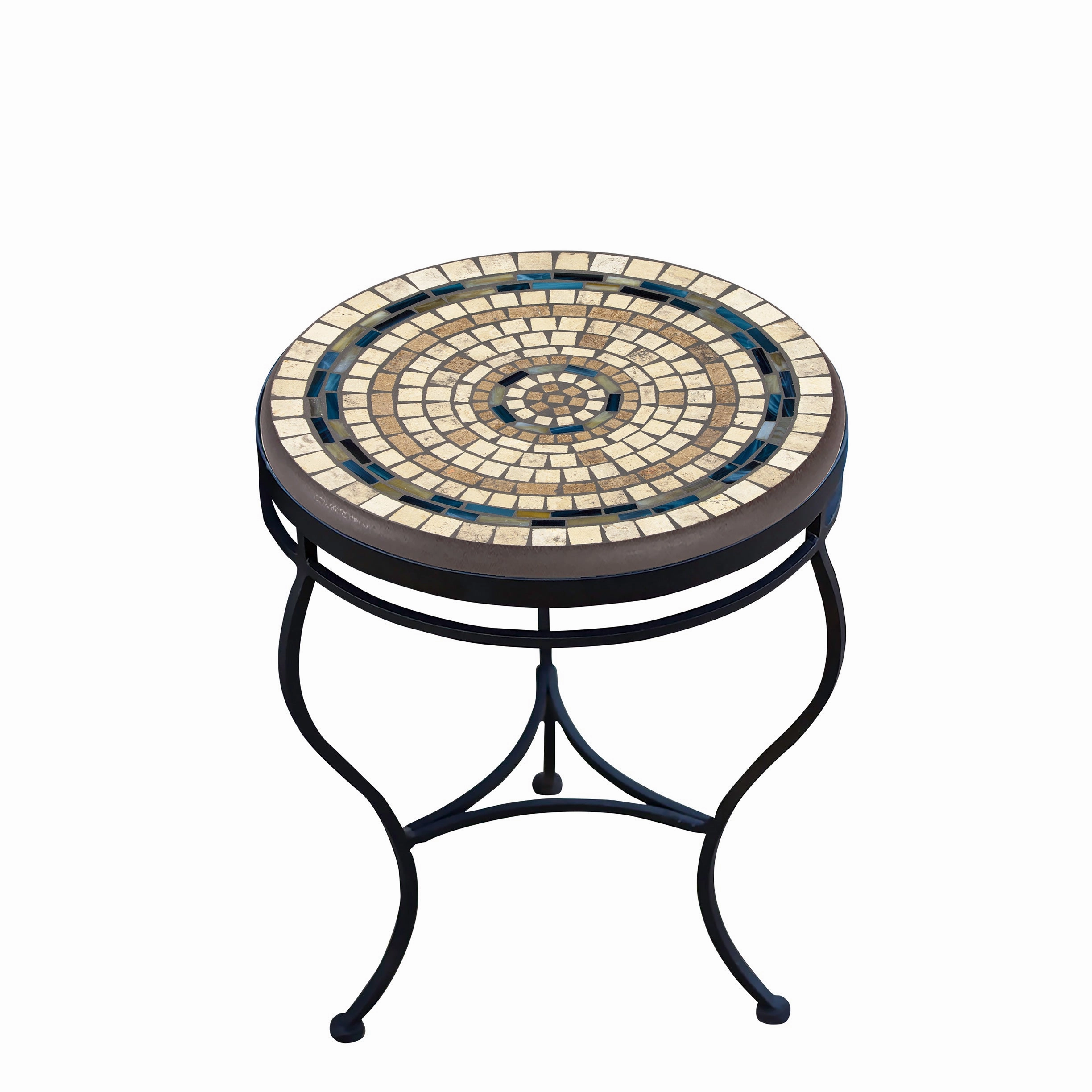 18" Elements Mosaic Stone Top Side Table