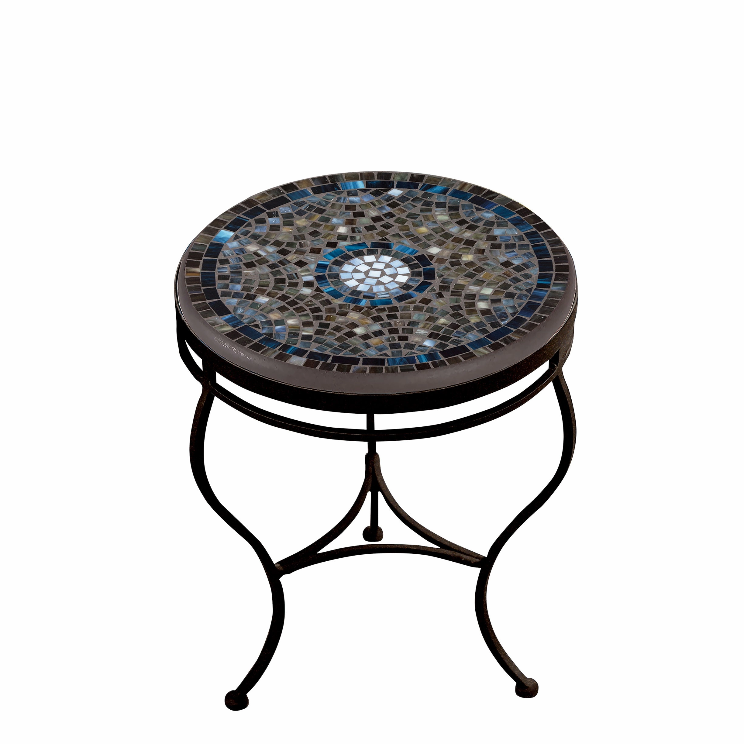 18" Elements Mosaic Stone Top Side Table