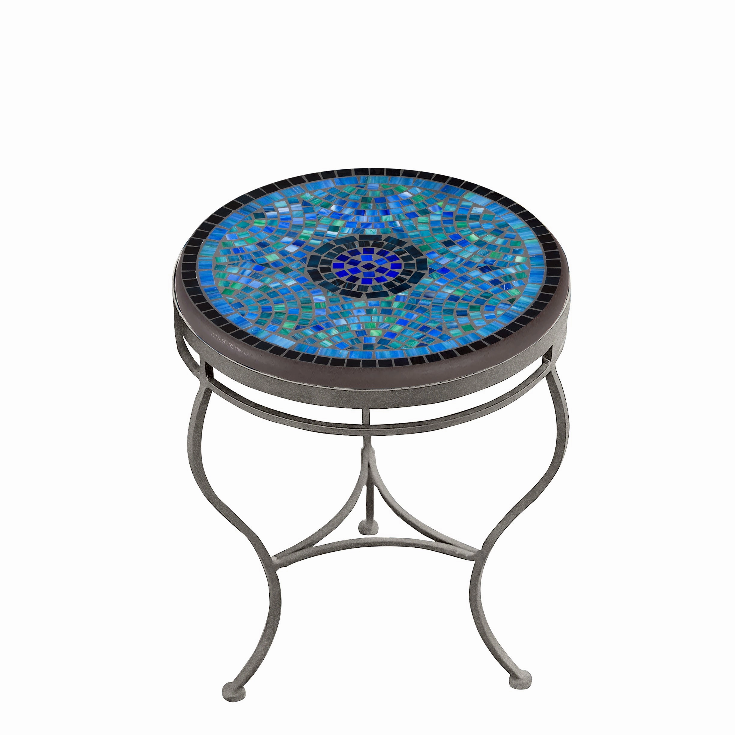 18" Elements Mosaic Stone Top Side Table