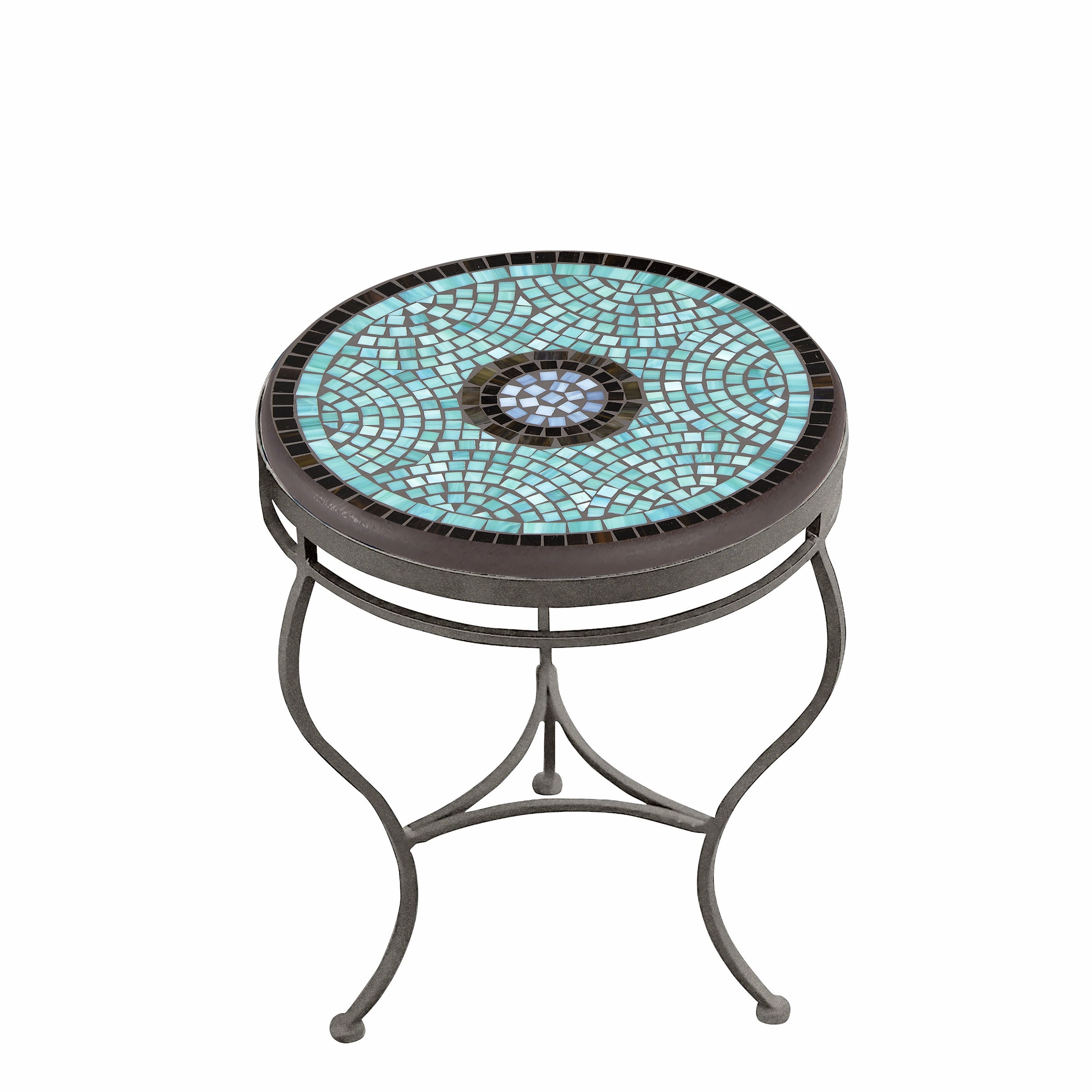 18" Elements Mosaic Stone Top Side Table