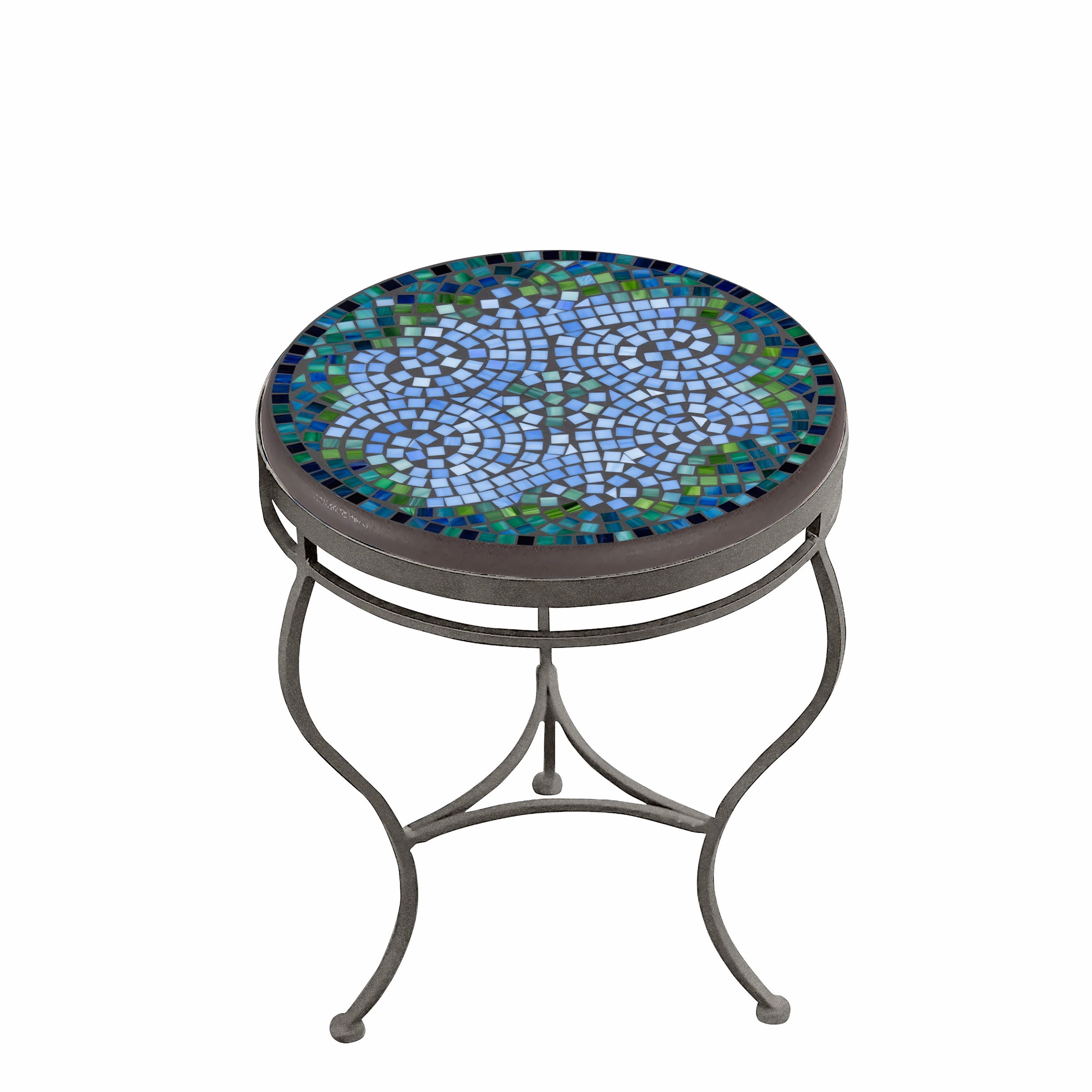 18" Mosaic Stone Top Side Table