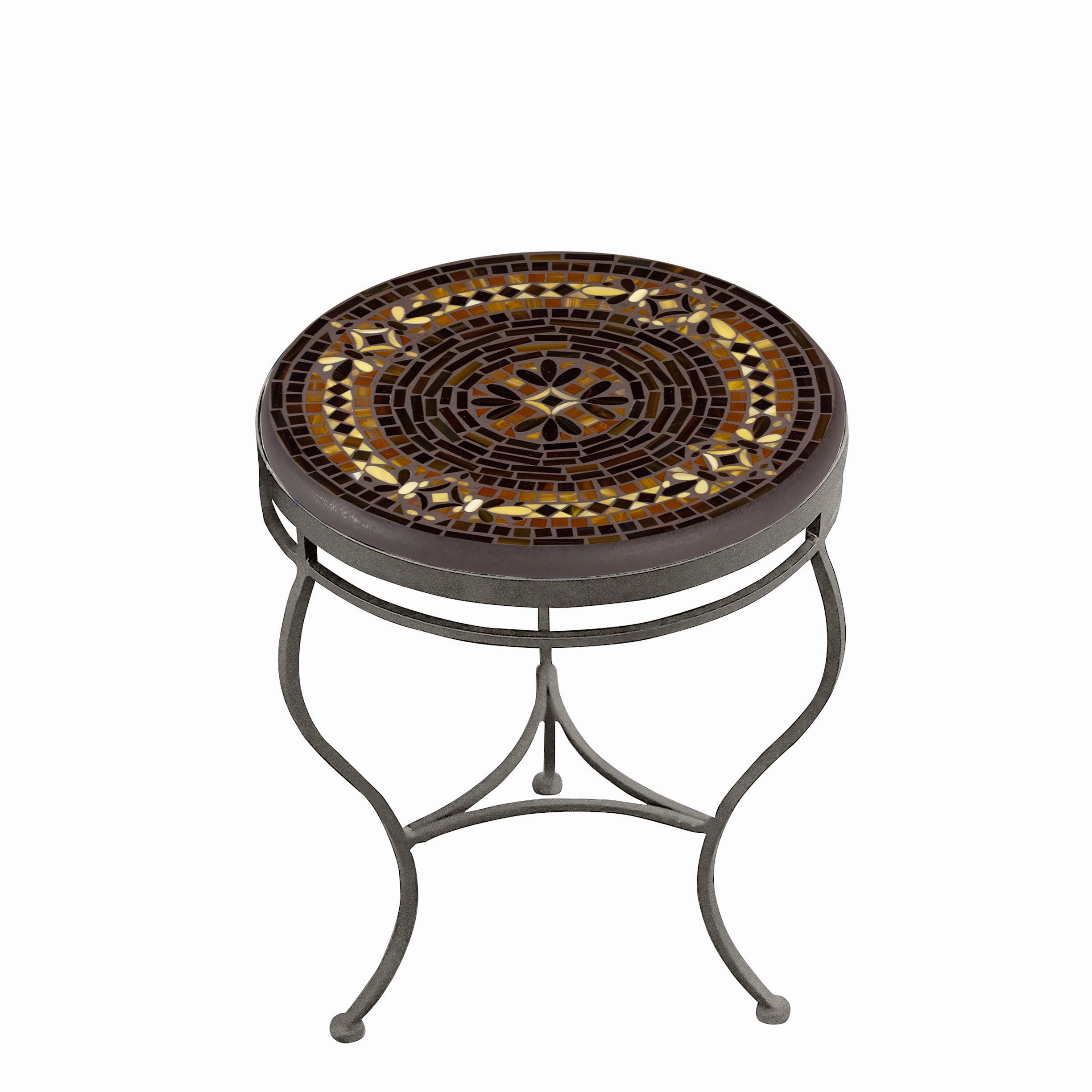18" Mosaic Stone Top Side Table