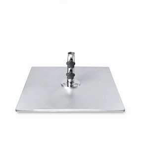 20" Square Galvanized Steel Plate Umbrella Baseadjustable height outdoor parasol