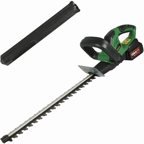 23-inch 20V Electric Hedge Trimmer Cordless, Light Weight & 90min Long-Lasting, Garden Hedge Trimmer w/Dual-Action Blade, Lawn Shrub Trimmer, 2.0Ah Li-Lon Battery & Fast Charger Included ergonomic garden hand tools for seniors