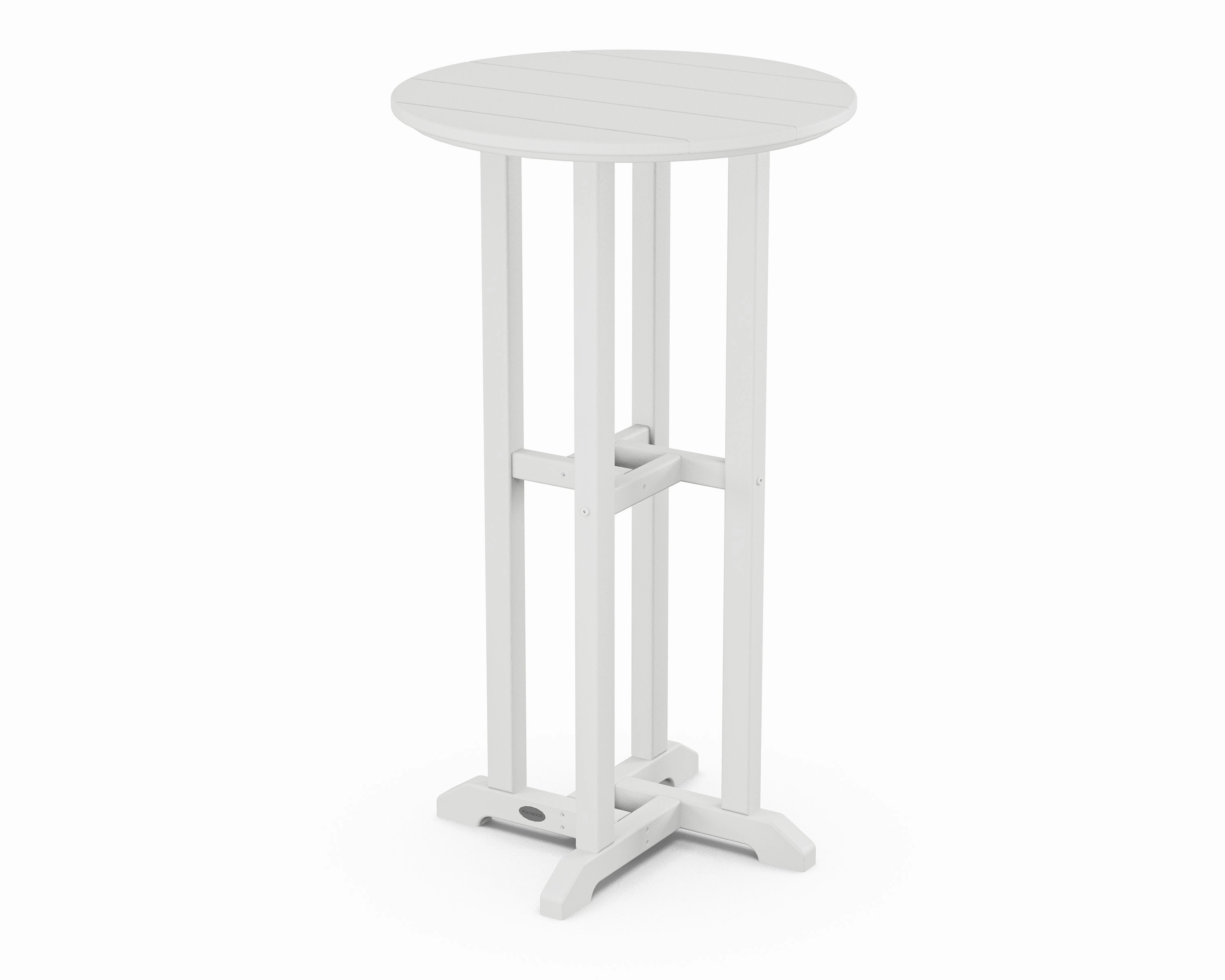 24" Round Farmhouse Bar Bistro Table