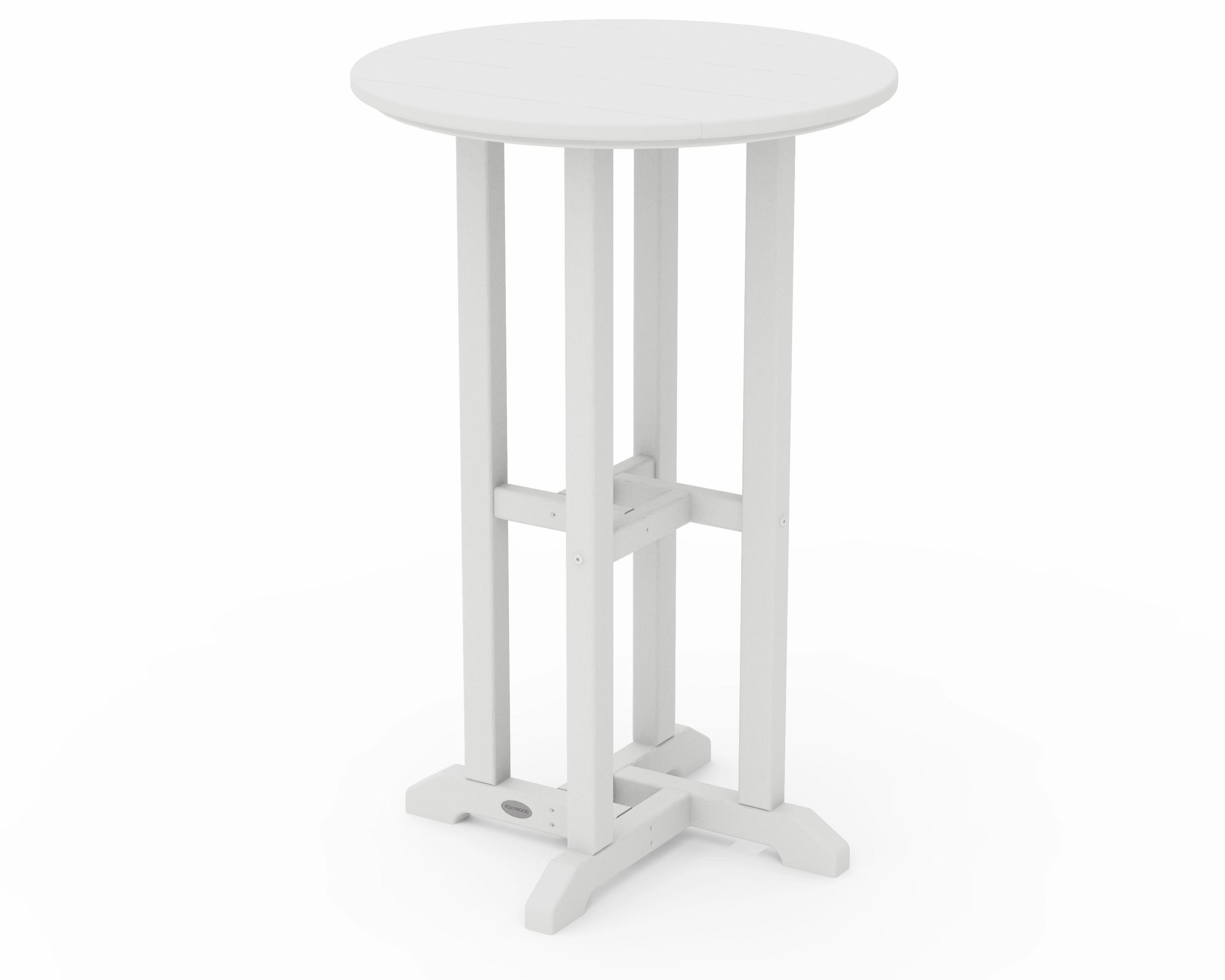24" Round Farmhouse Counter Bistro Table