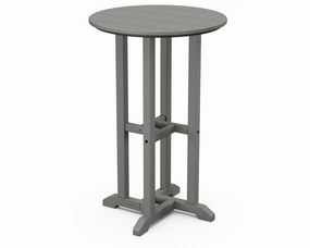 24" Round Farmhouse Counter Bistro Tableoutdoor patio furniture set