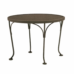 24" Round Mesh Top End Tableoutdoor coffee table for patio or lounge