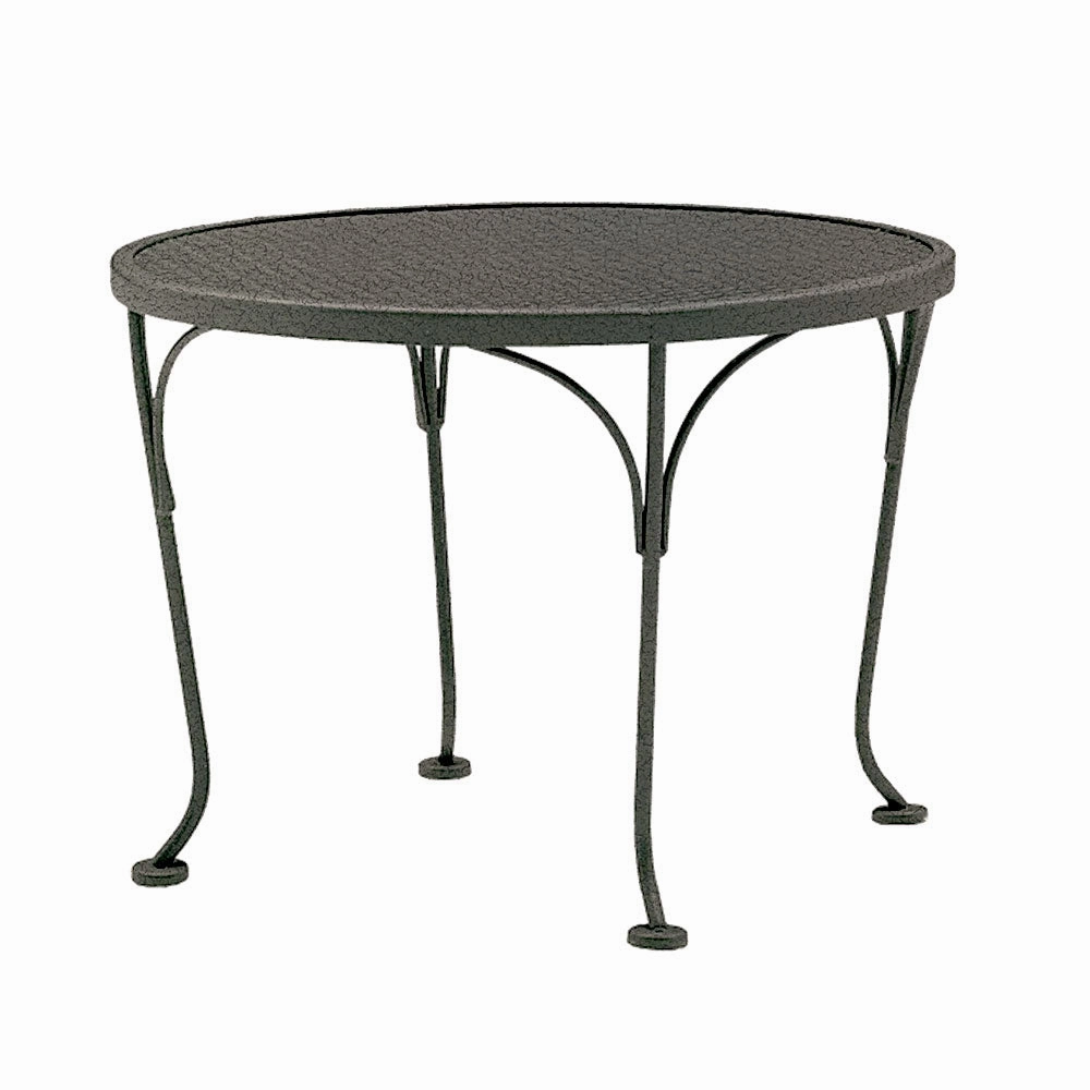 24" Round Mesh Top End Table