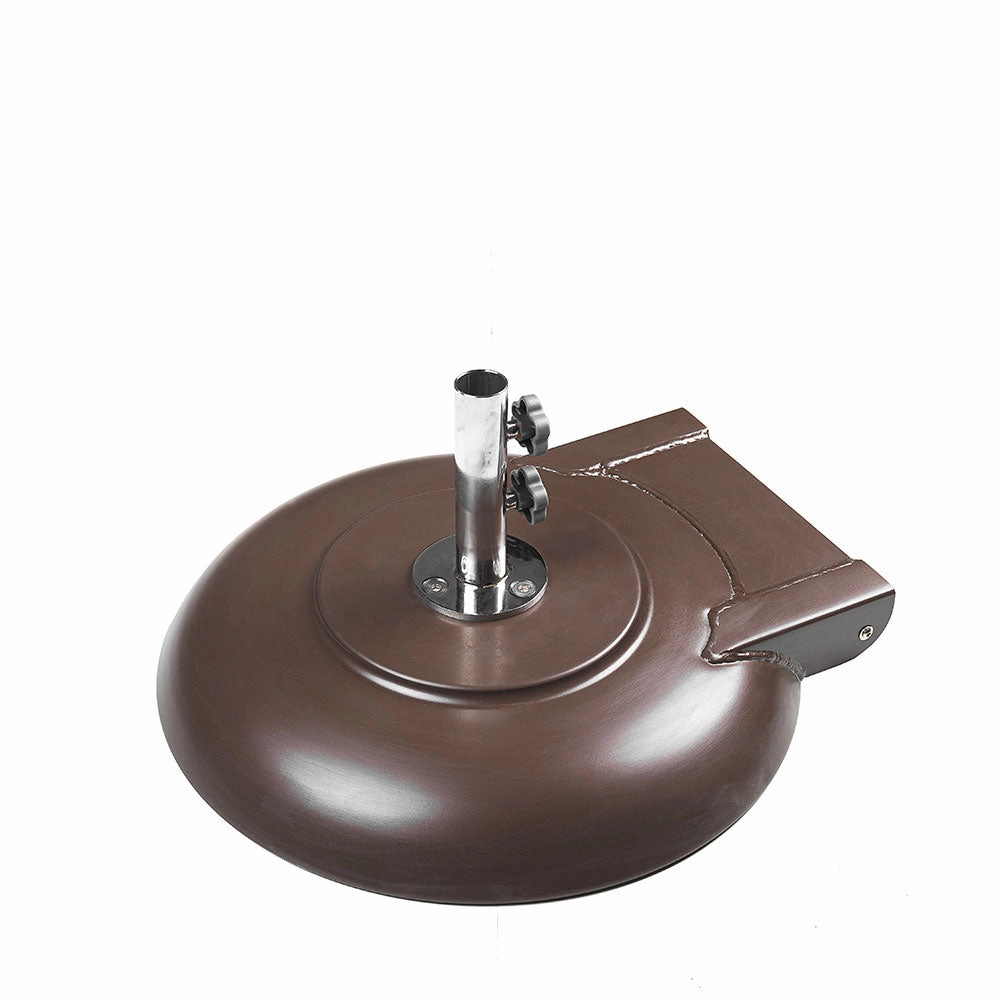 24" Round Premium Aluminum Shell Umbrella Base (18" Stem Included)
