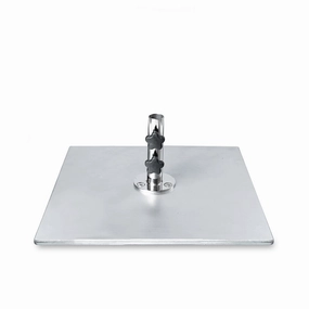 24" Square Galvanized Steel Plate Umbrella Baseadjustable height outdoor parasol