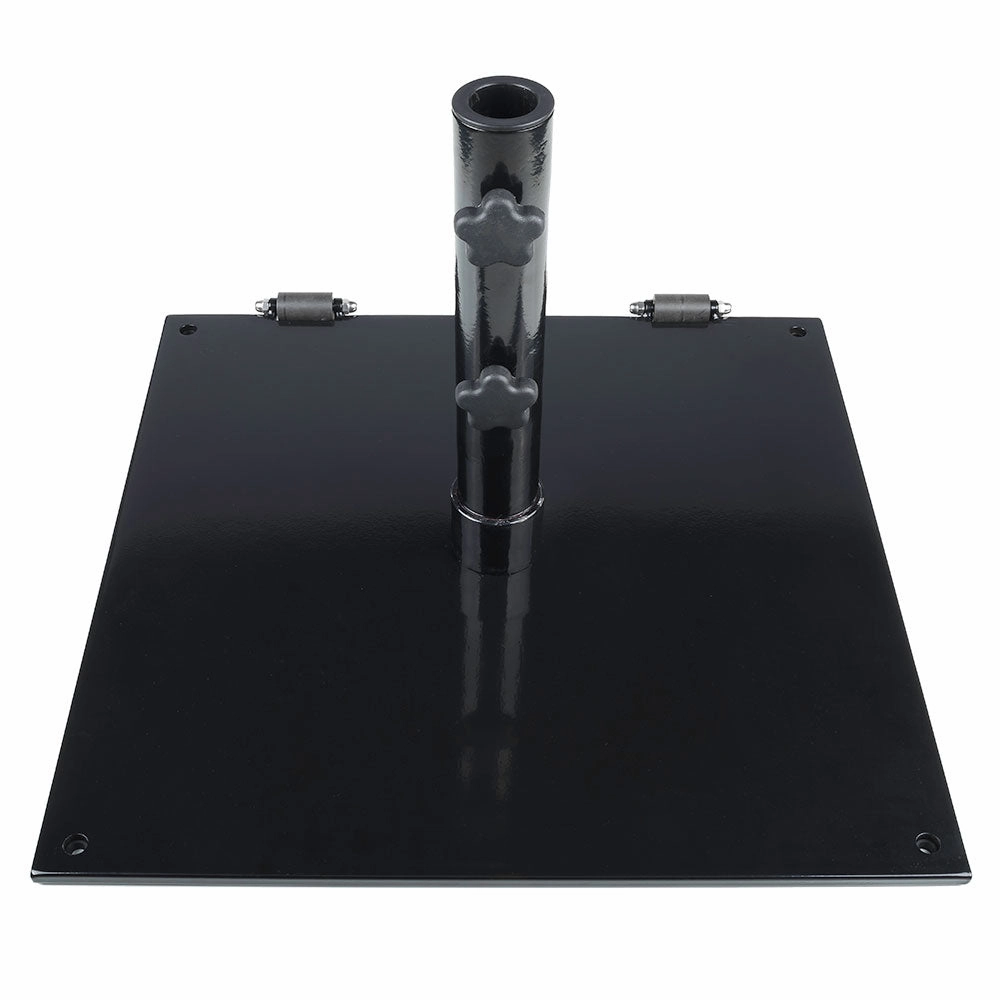 24" Square Steel Plate Umbrella Baseadjustable height outdoor parasol