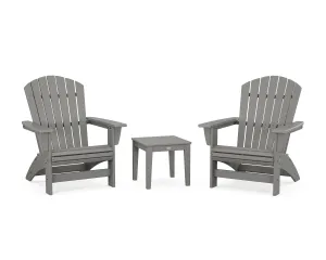3-Piece Nautical Grand Adirondack Setoutdoor patio dining furniture set